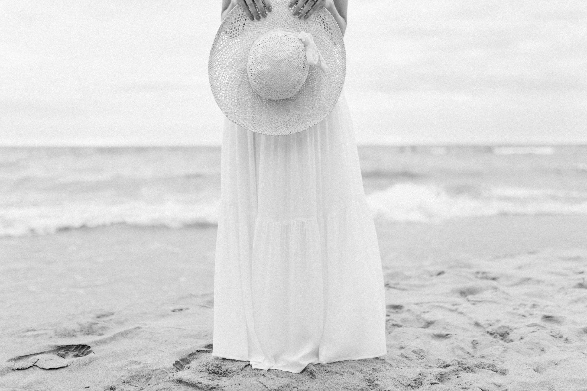 Dreamy Lake Michigan Beach Session | West Michigan Engagement | Cloudy Beach Session | Laurenda Marie Photography | West Michigan Wedding Photographer