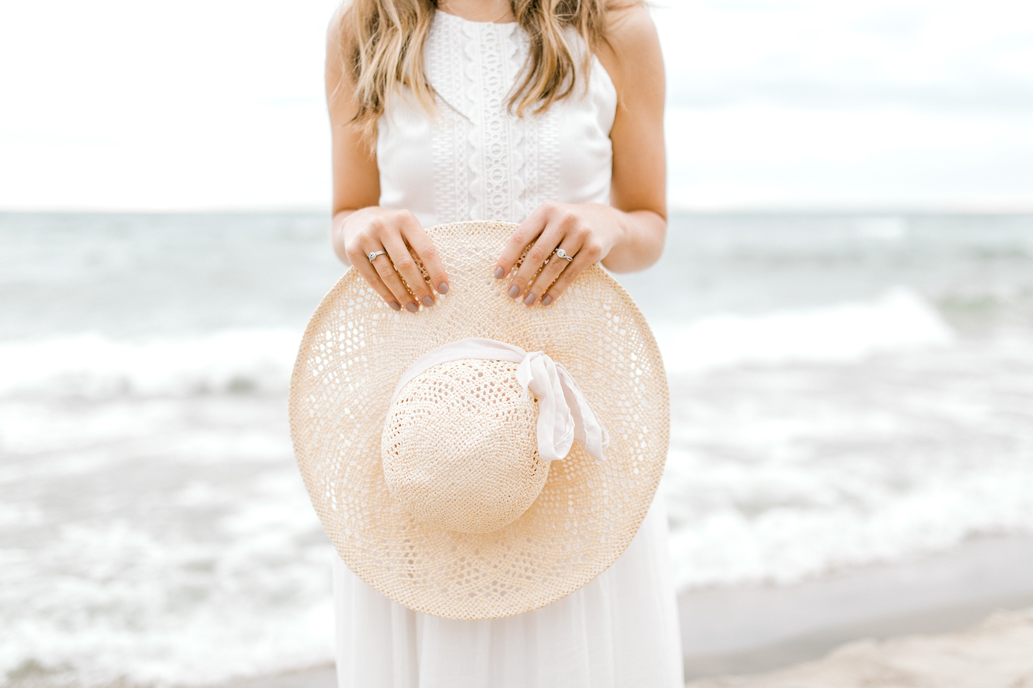 Dreamy Lake Michigan Beach Session | West Michigan Engagement | Cloudy Beach Session | Laurenda Marie Photography | West Michigan Wedding Photographer