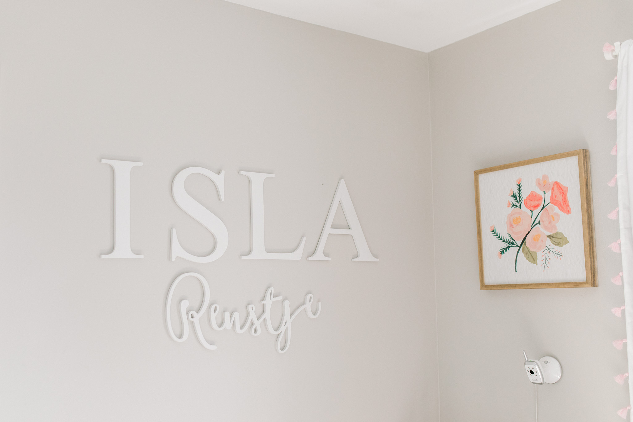 Light & Airy In-Home Newborn Lifestyle Session | Neutral Baby Girl Floral Nursery | Natural Light Lifestyle Session | Laurenda Marie Photography | West Michigan