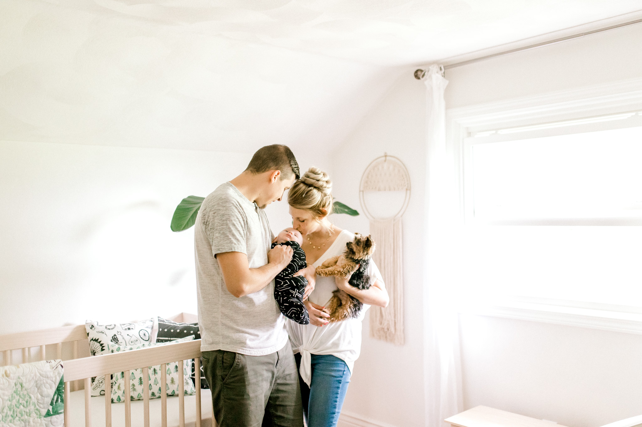 Magnolia Inspired Home | Lifestyle Newborn Session | In-Home Session | Family Lifestyle | Laurenda Marie Photography | Baby Boy Nursery | Dream Nursery | Michigan Lifestyle Photographer