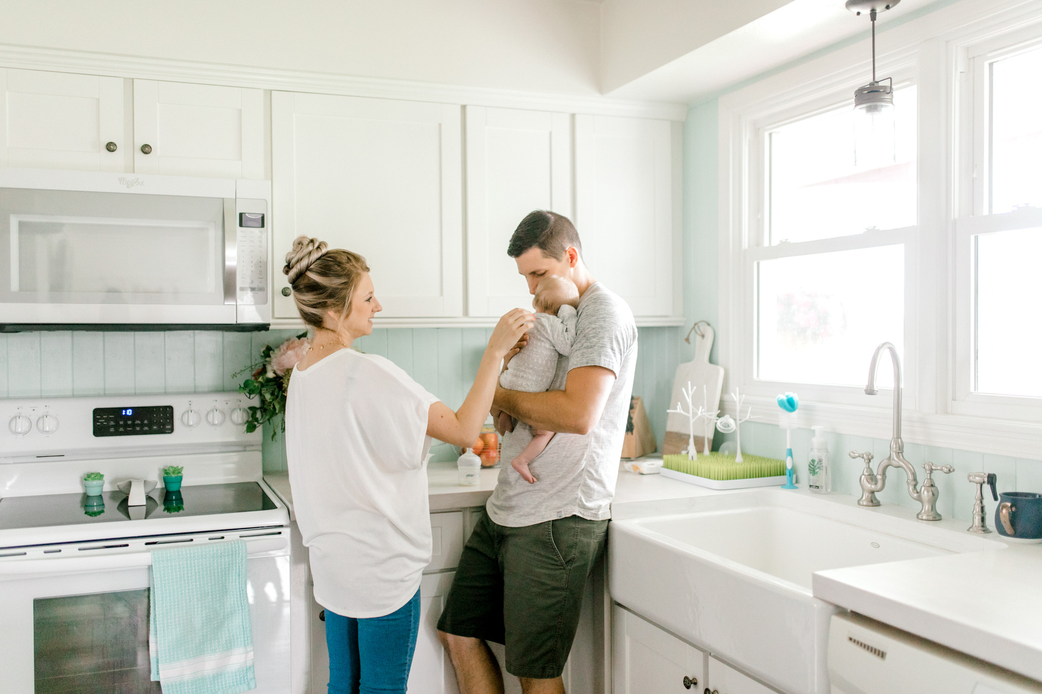 Magnolia Inspired Home | Lifestyle Newborn Session | In-Home Session | Family Lifestyle | Laurenda Marie Photography | Baby Boy Nursery | Dream Nursery | Michigan Lifestyle Photographer