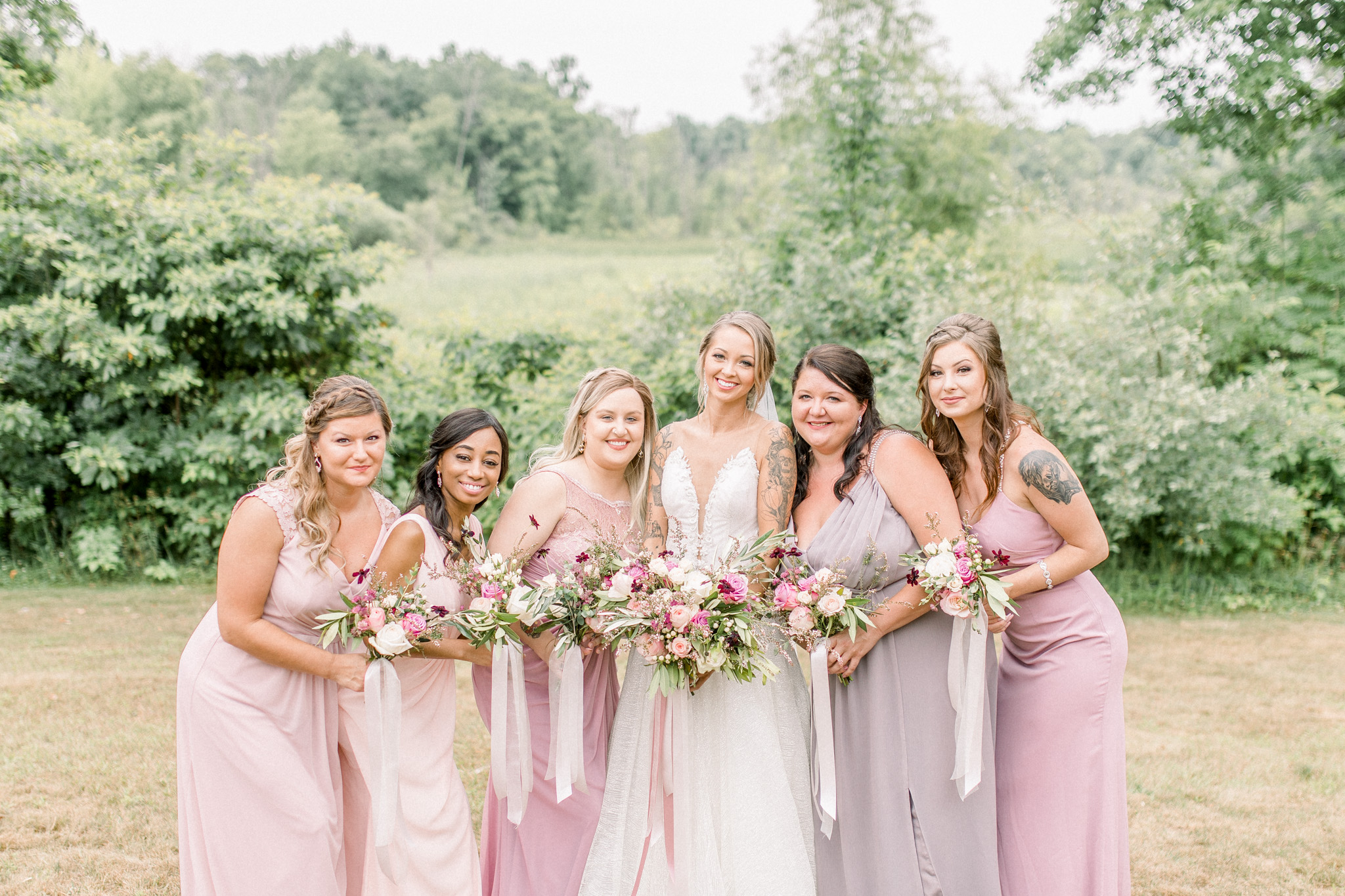 Fairytale Wedding In the Woods | Beauty and the Beast themed Wedding | Barn Wedding Reception | Low Back Wedding Dress | Light & Airy Wedding Photography | West Michigan Wedding Photographer