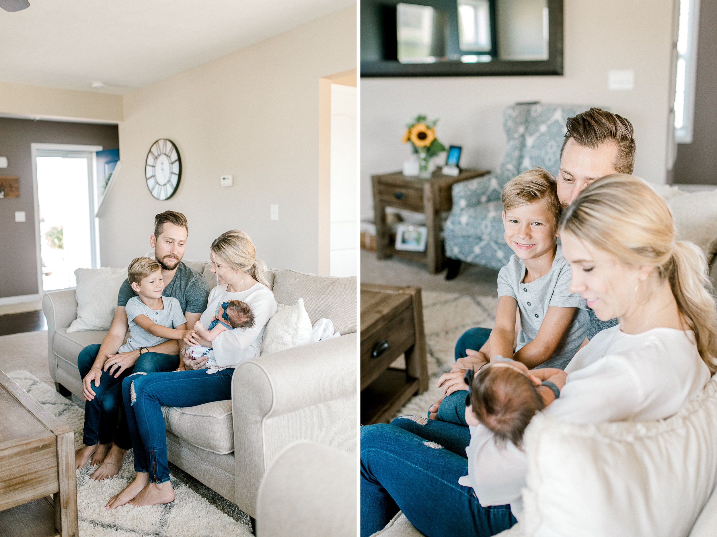 Blush Pink Baby Girl Nursery | Light & Airy Nursery | White, Pink, and Gold Nursery | In-Home Newborn Lifestyle Session | Laurenda Marie Photography