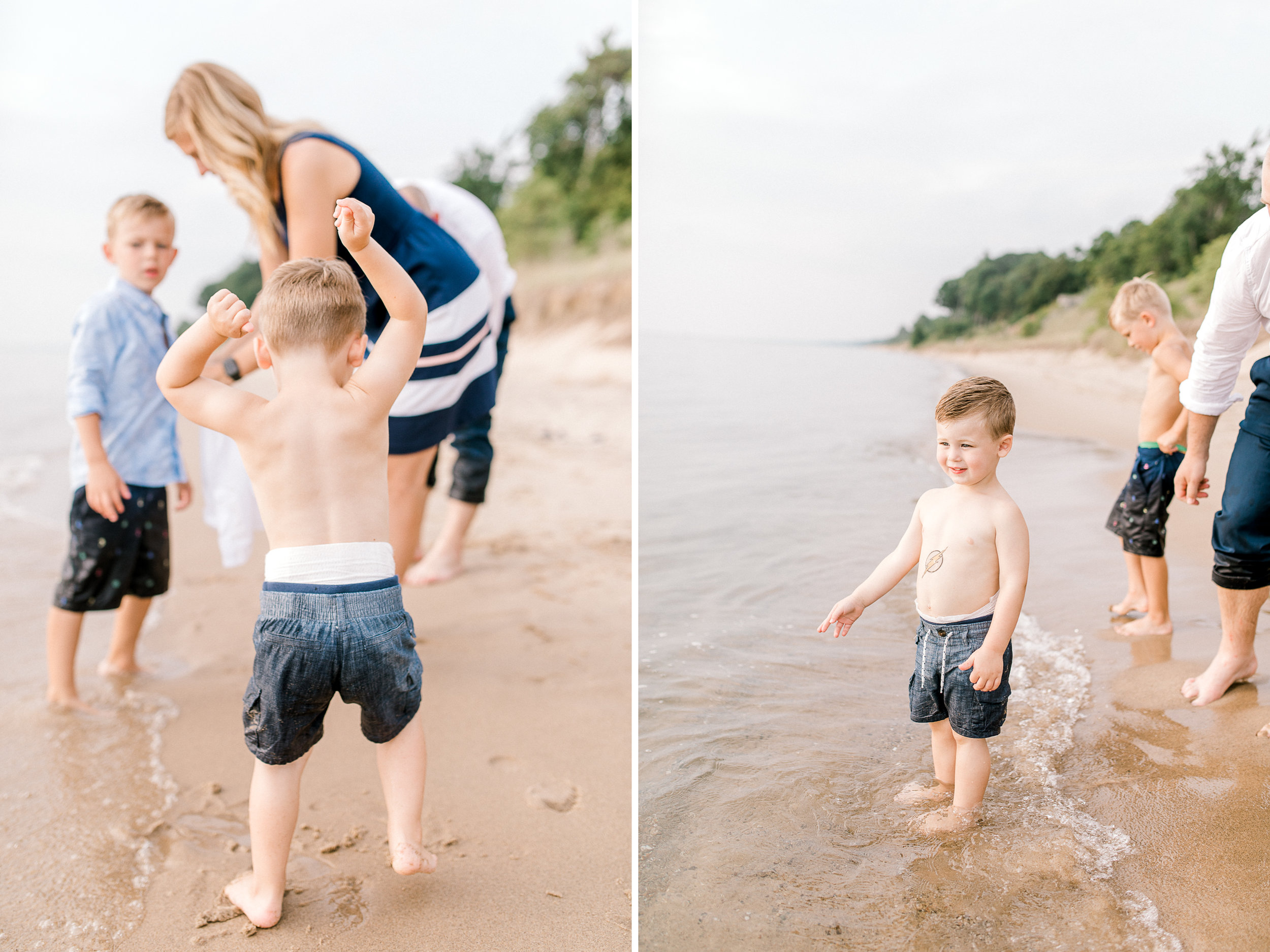 Family Lifestyle Session on the Beach | Family Photographer | West Olive, Michigan