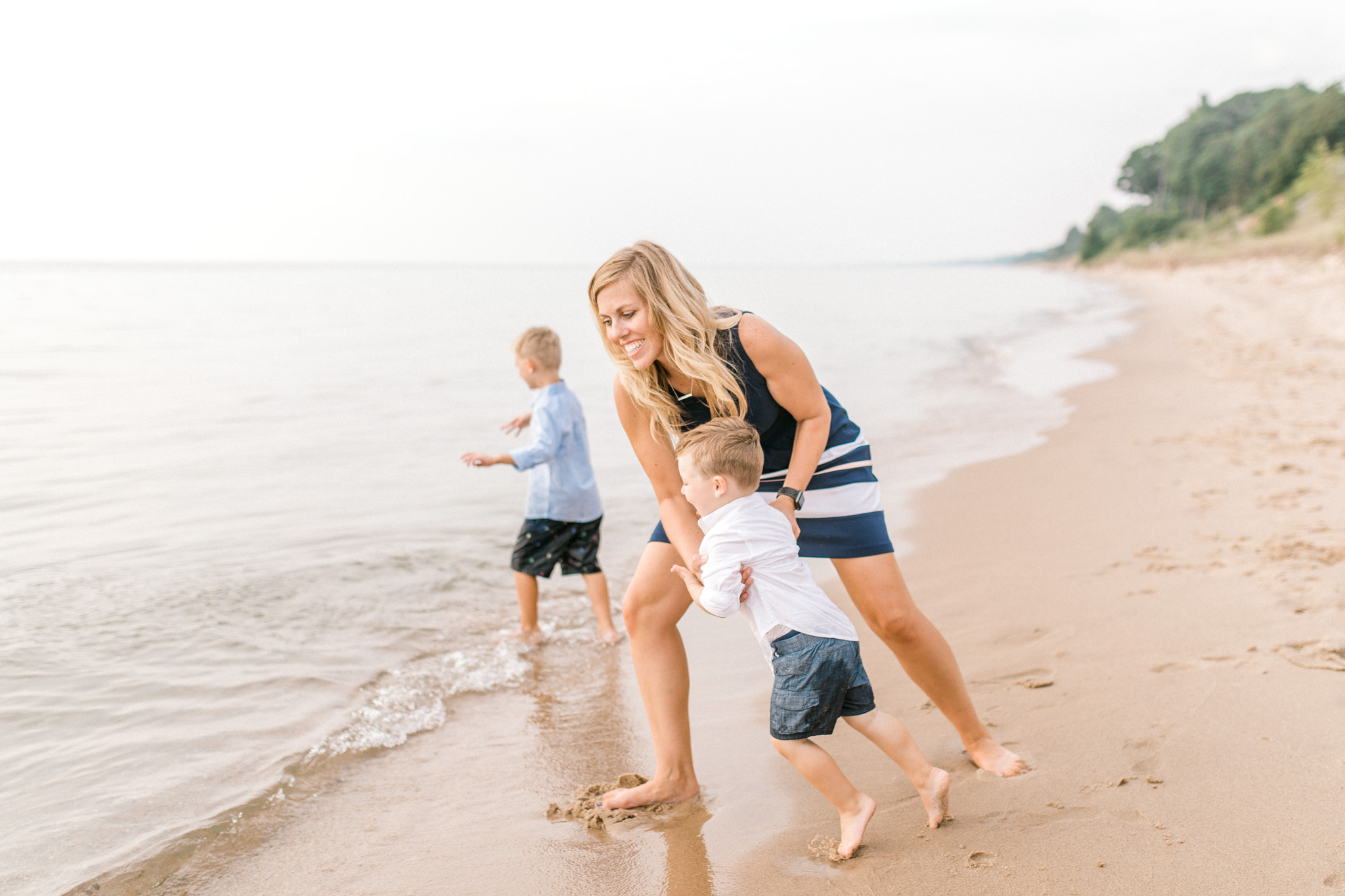 Family Lifestyle Session on the Beach | Family Photographer | West Olive, Michigan