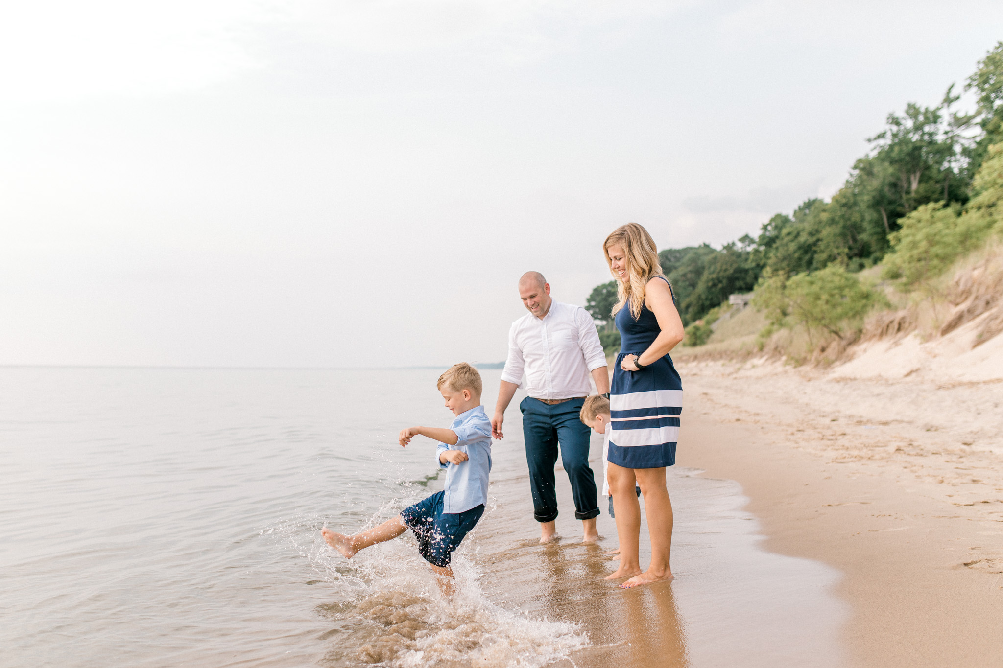 Family Lifestyle Session on the Beach | Family Photographer | West Olive, Michigan