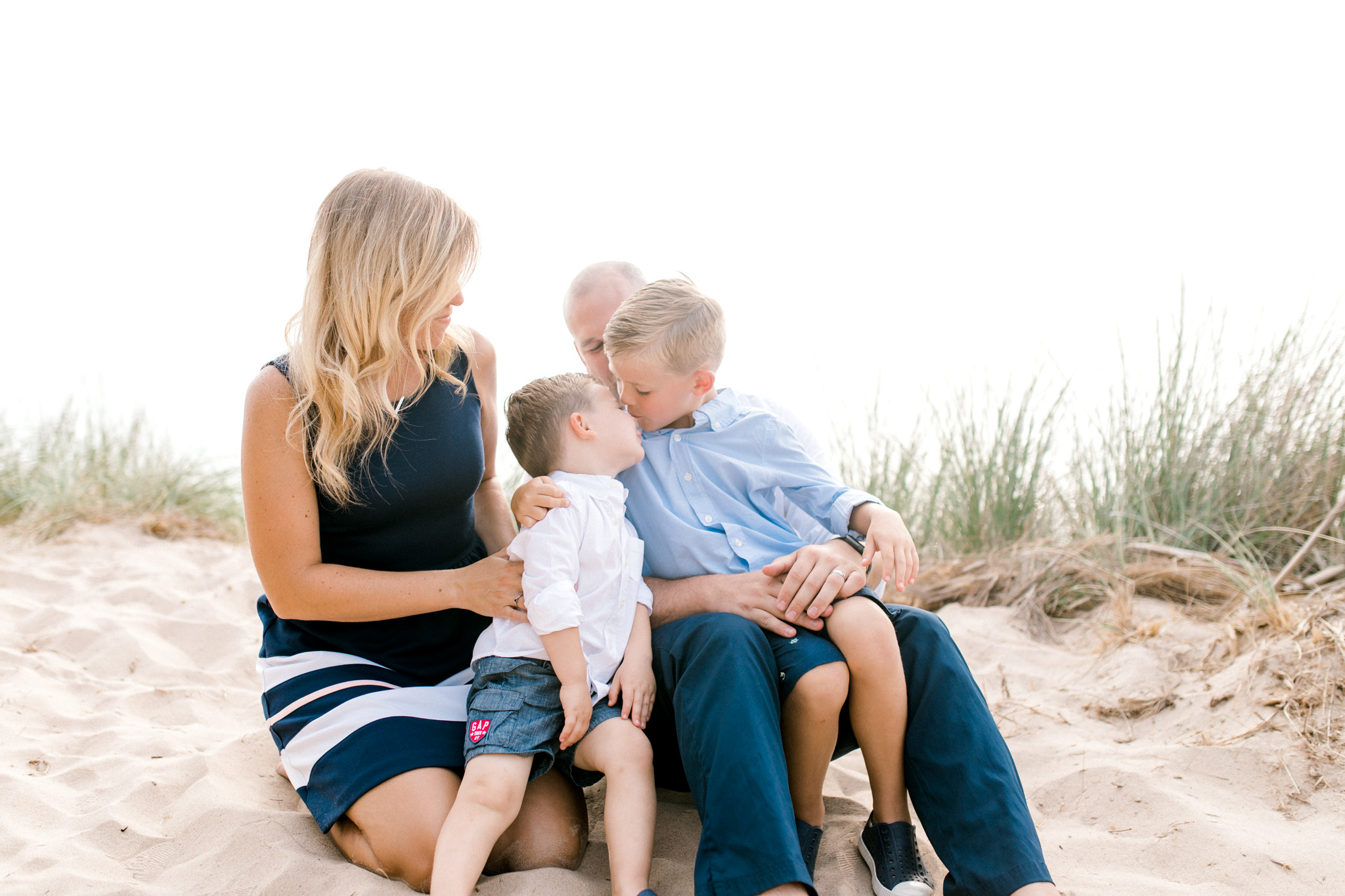 Family Lifestyle Session on the Beach | Family Photographer | West Olive, Michigan