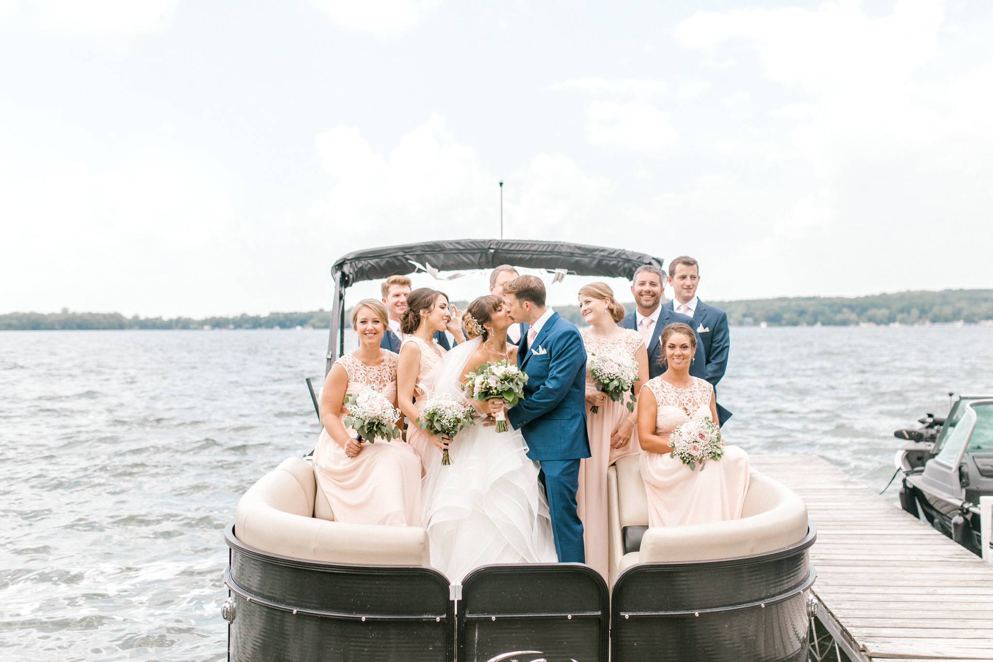 Nautical Dockside Michigan Wedding on Gun Lake
