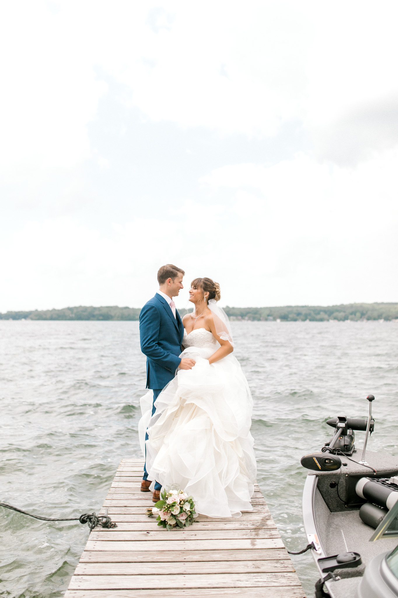 Nautical Dockside Michigan Wedding on Gun Lake