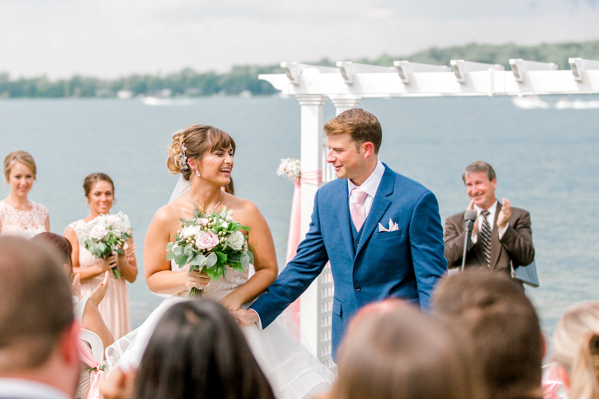 Nautical Dockside Michigan Wedding on Gun Lake