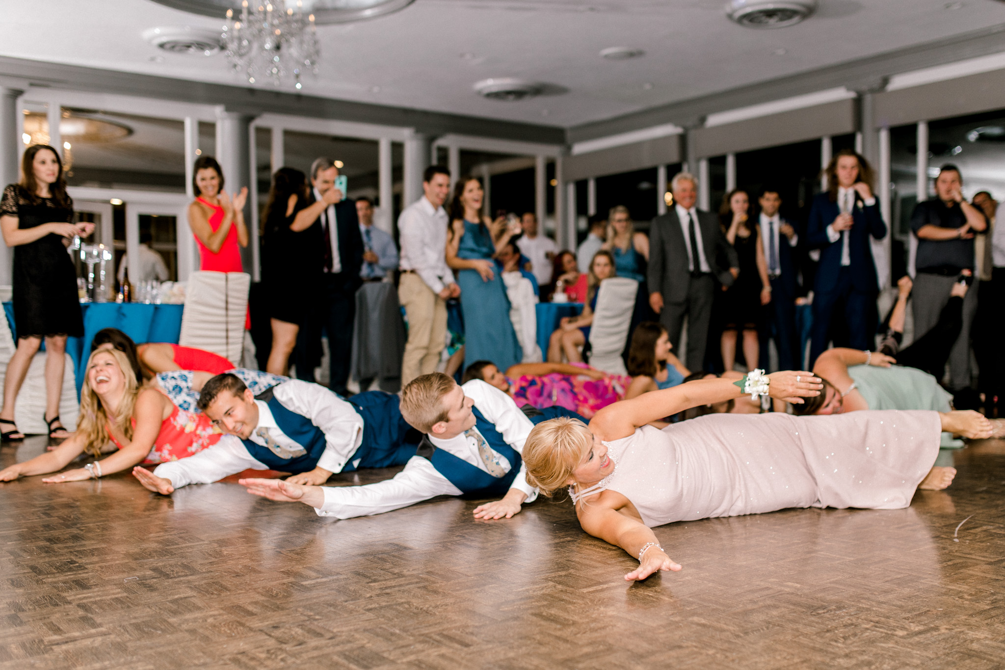 Elegant, Trendy Wedding in Detroit Michigan | Lace Wedding Gown and Royale Blue Tux | Floral Tie | Light & Airy Michigan Wedding Photographer