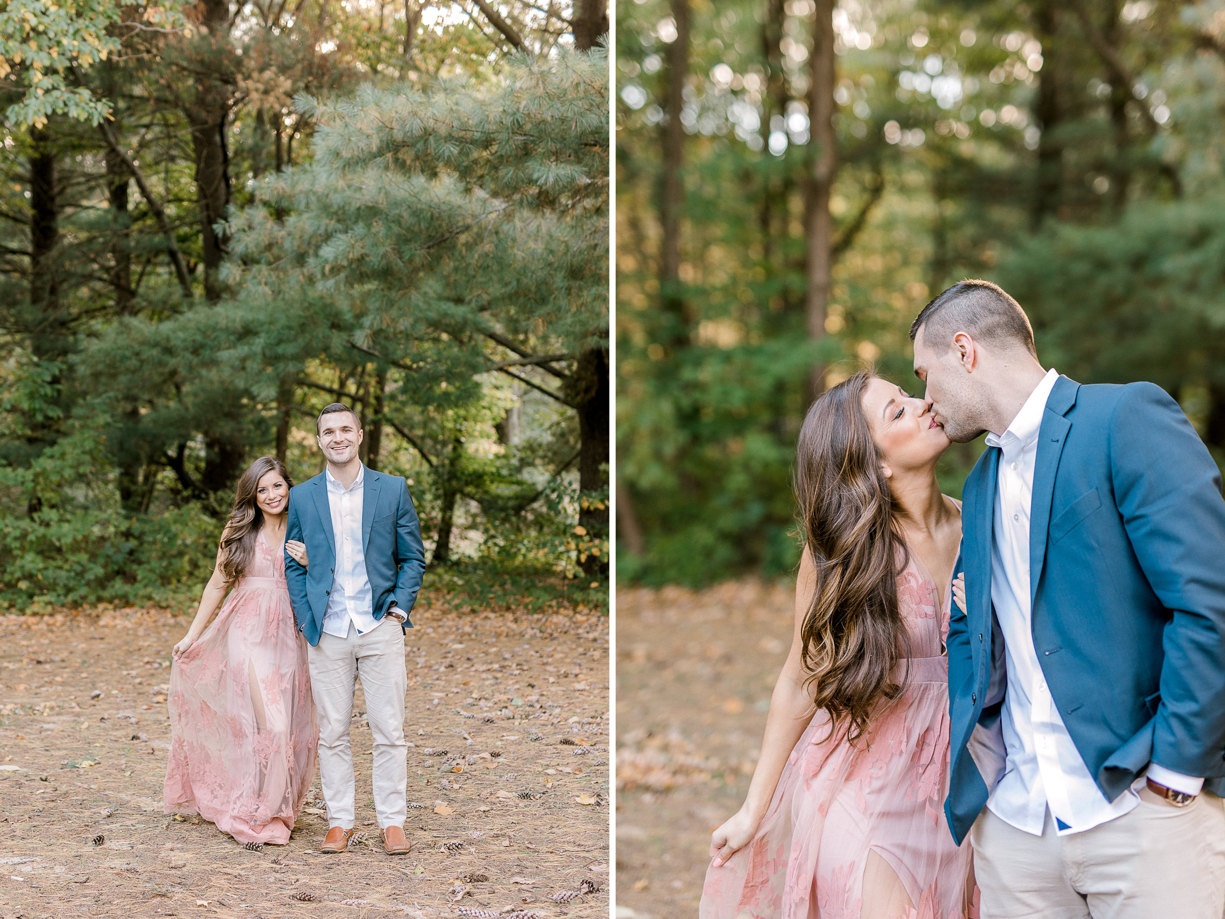 Fall Engagement Session at Lake Michigan and in the Park | Michigan Wedding Photographer | What to Wear to your Engagement Session