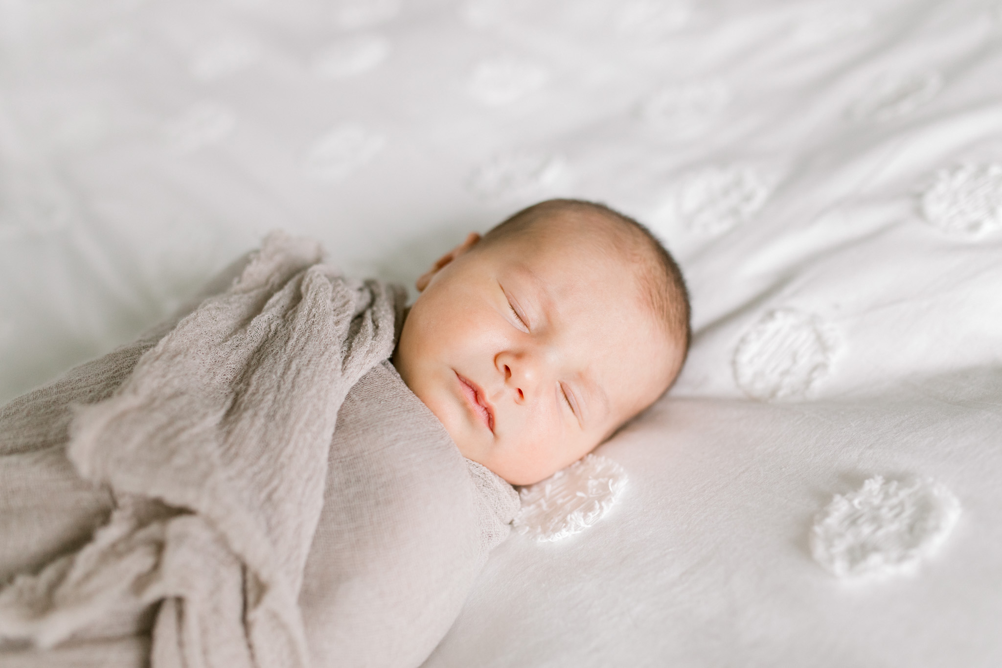 Baby girl in-home lifestyle newborn session | Whimsical colorful nursery | West Michigan Lifestyle Photography
