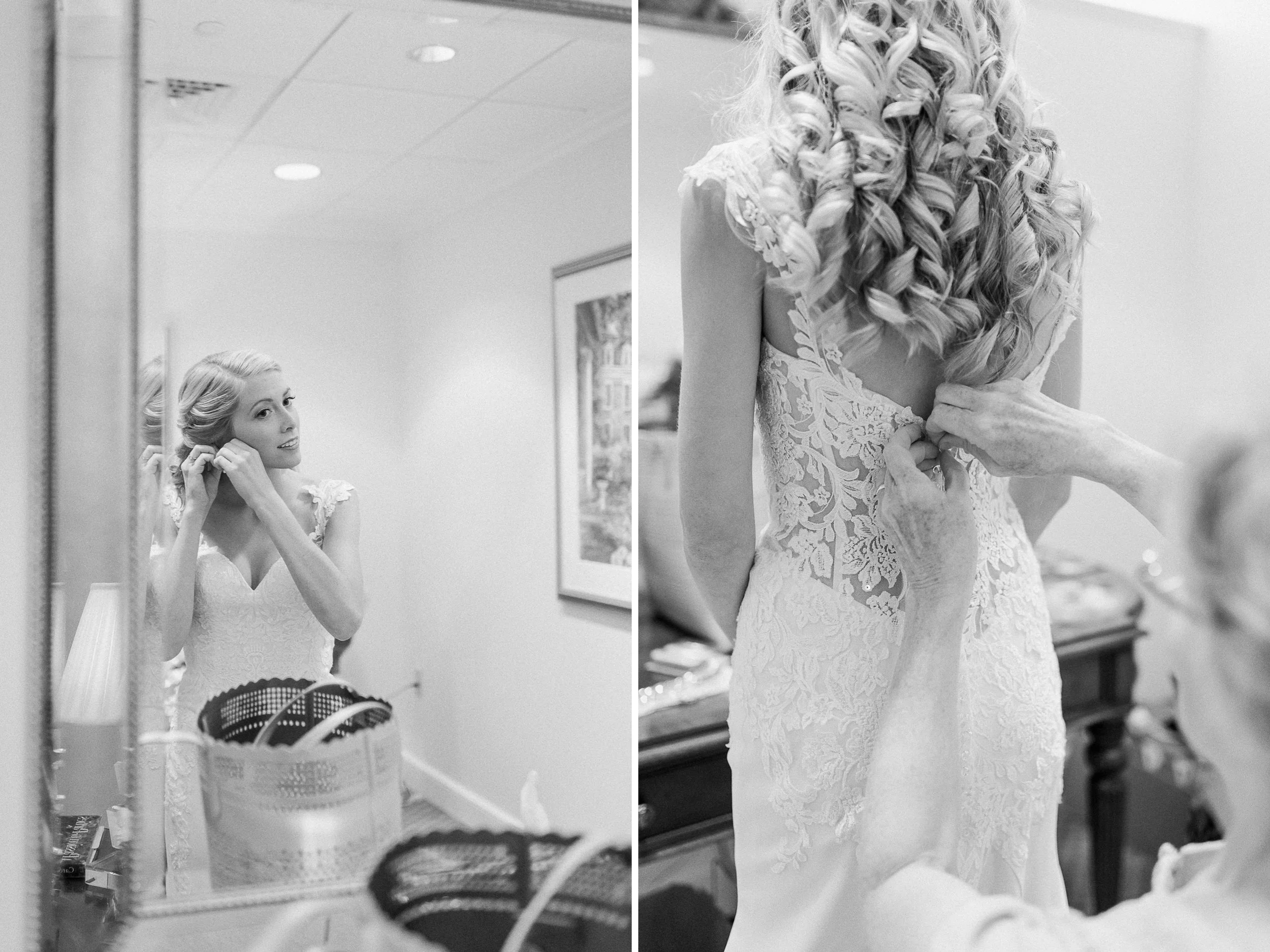 Stunning Country Club Wedding in Kalamazoo Michigan | West Michigan Wedding Photography | Classic Black and White Wedding