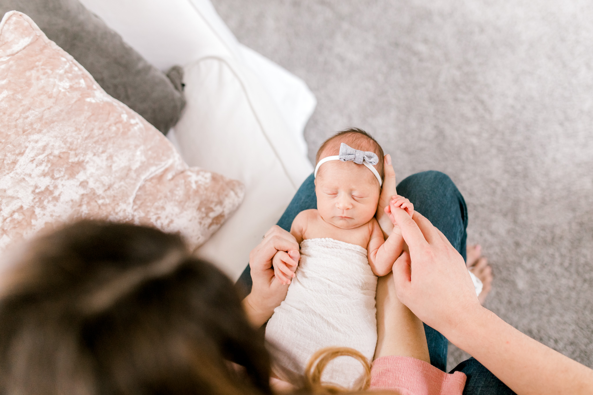 Newborn Lifestyle Session | In-Home Lifestyle | West Michigan Family Photographer | Light & Airy Photographer