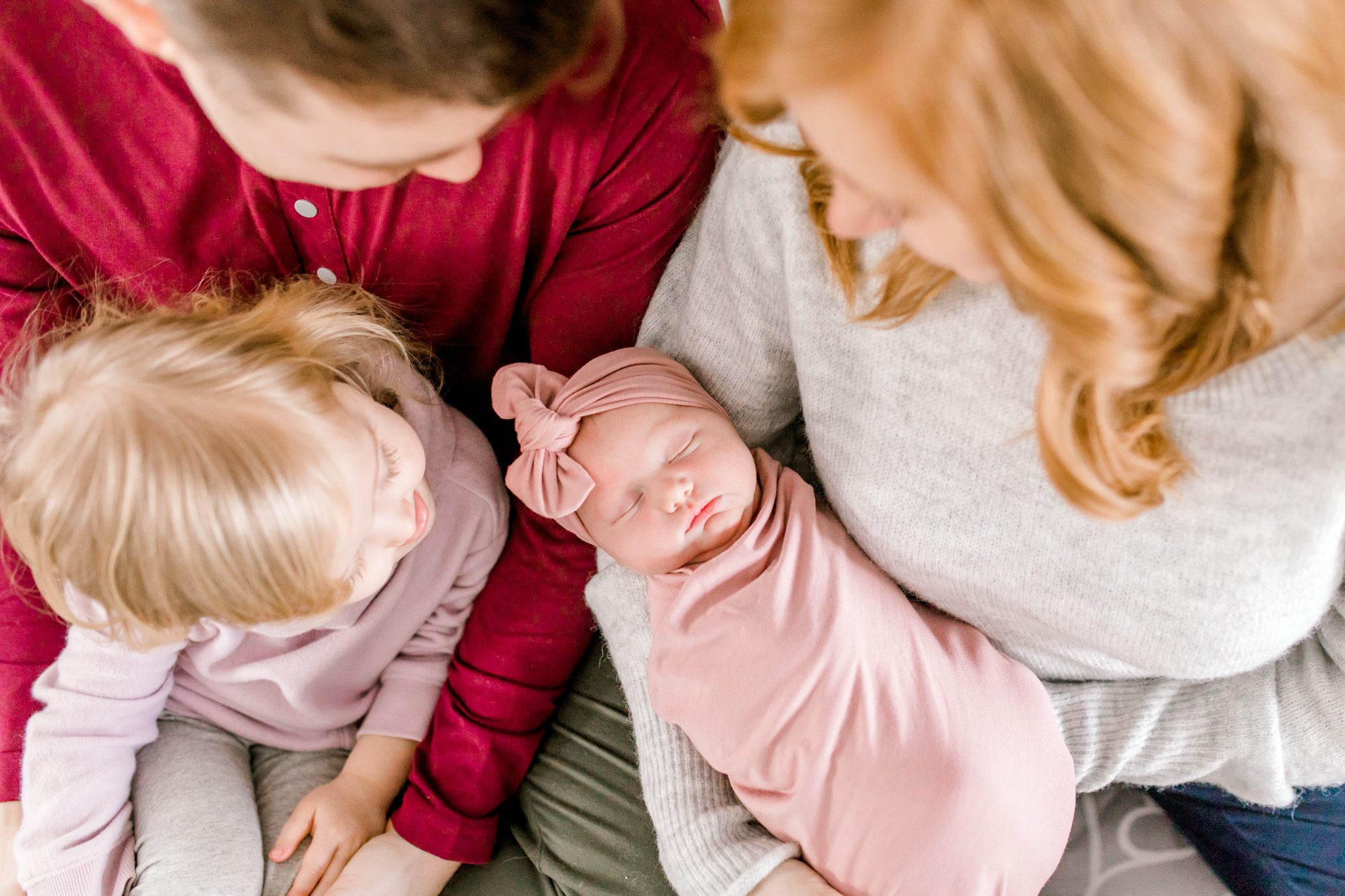 In-Home Lifestyle Session | Newborn Lifestyle Session | Baby Girl Nursery | Nursery Design | Floral Swaddle Wrap | Laurenda Marie Photography