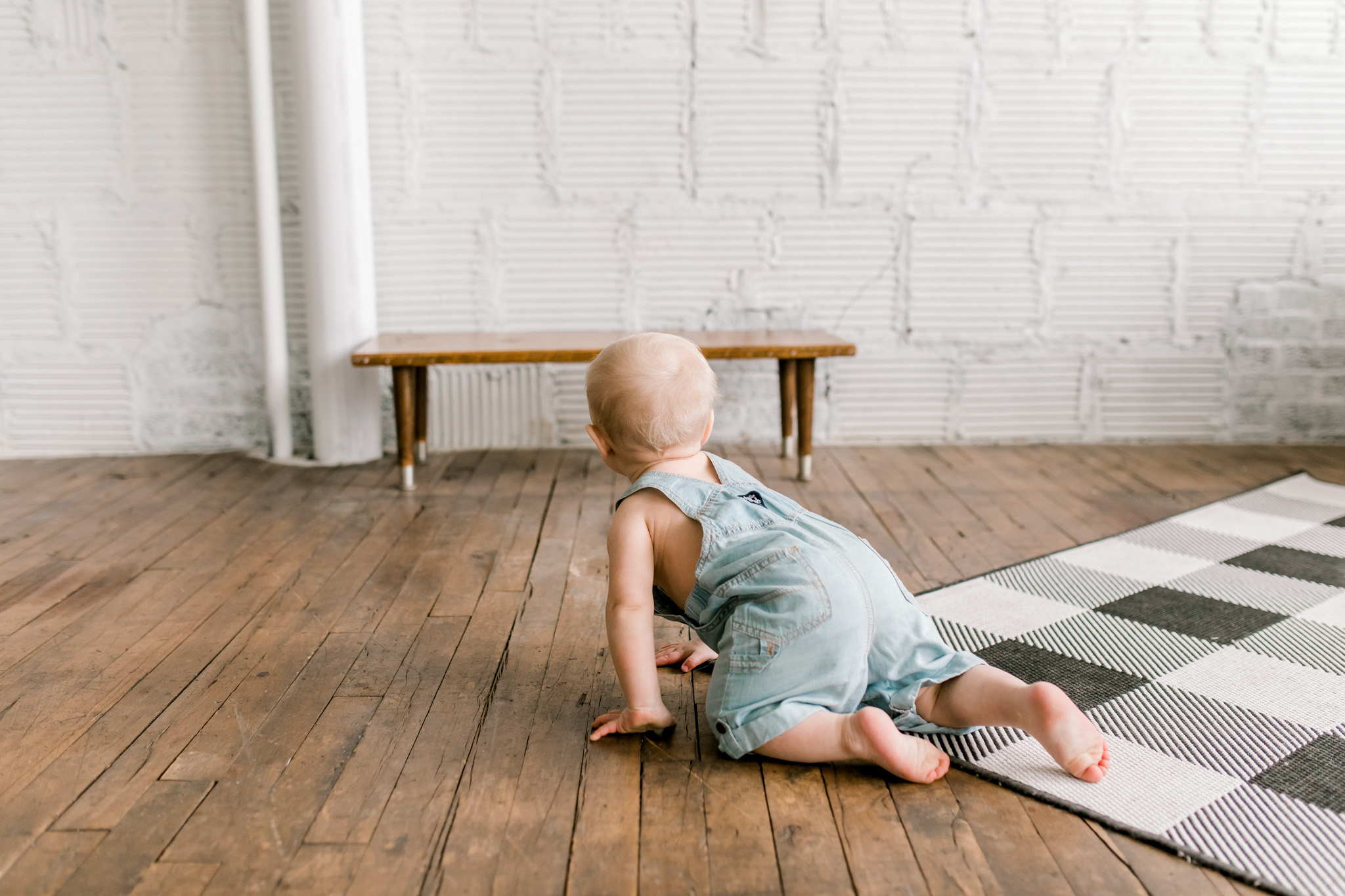 Baby Boy One Year Milestone Session | Natural Light Studio | West Michigan Lifestyle Photography