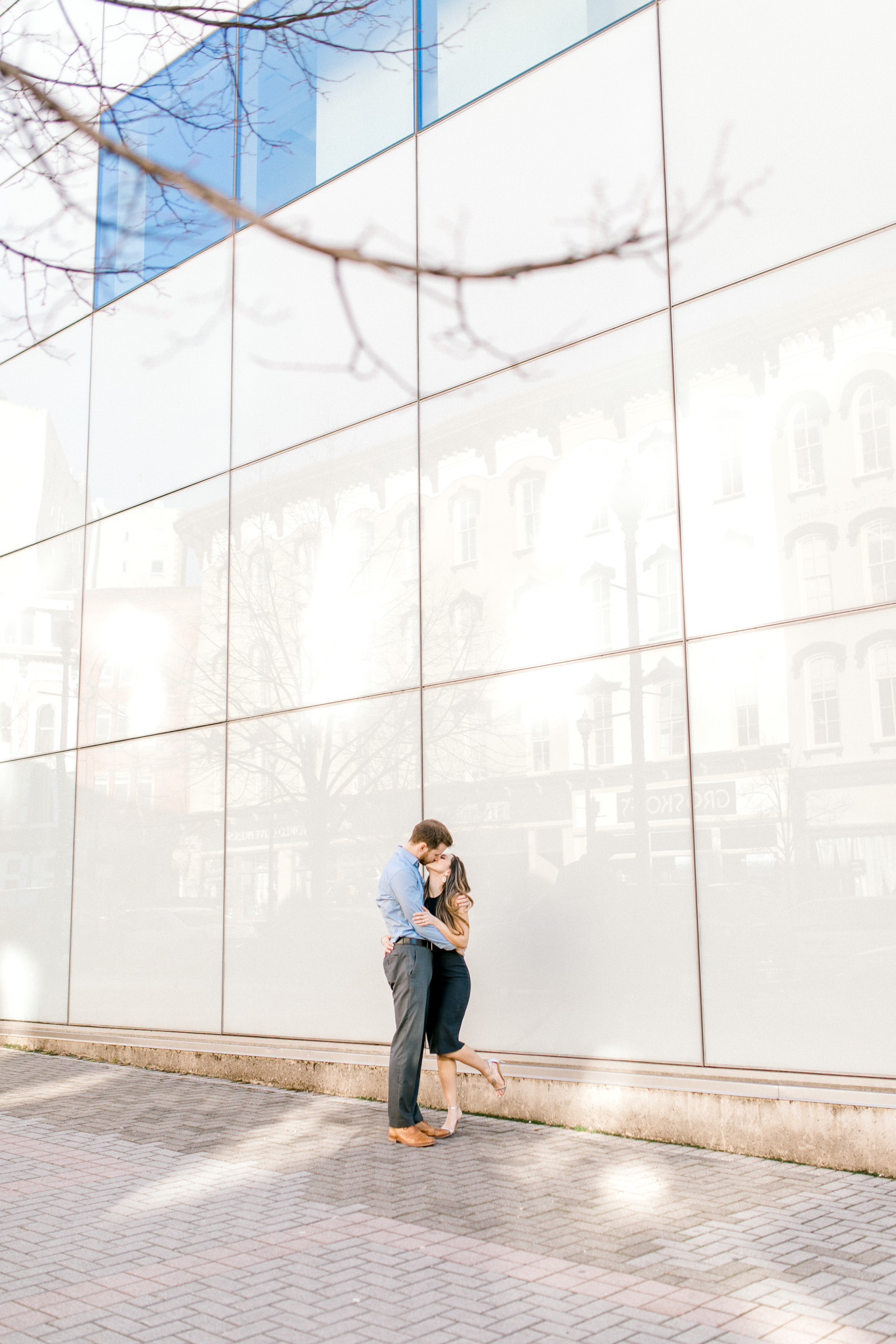Romantic Engagement Session in the City | Grand Rapids Wedding Photographer | Elegant Engagement | Laurenda Marie Photography