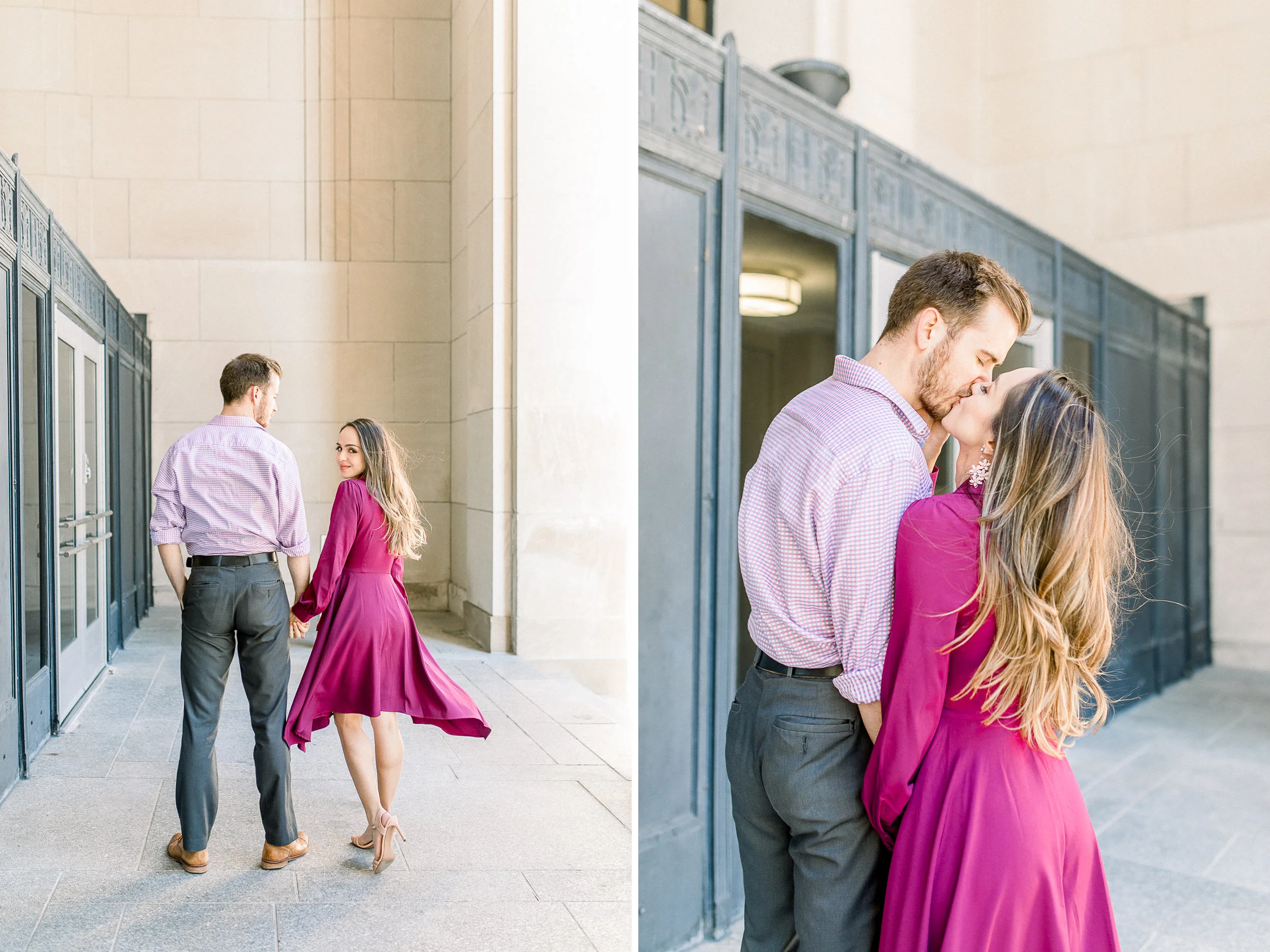 Romantic Engagement Session in the City | Grand Rapids Wedding Photographer | Elegant Engagement | Laurenda Marie Photography