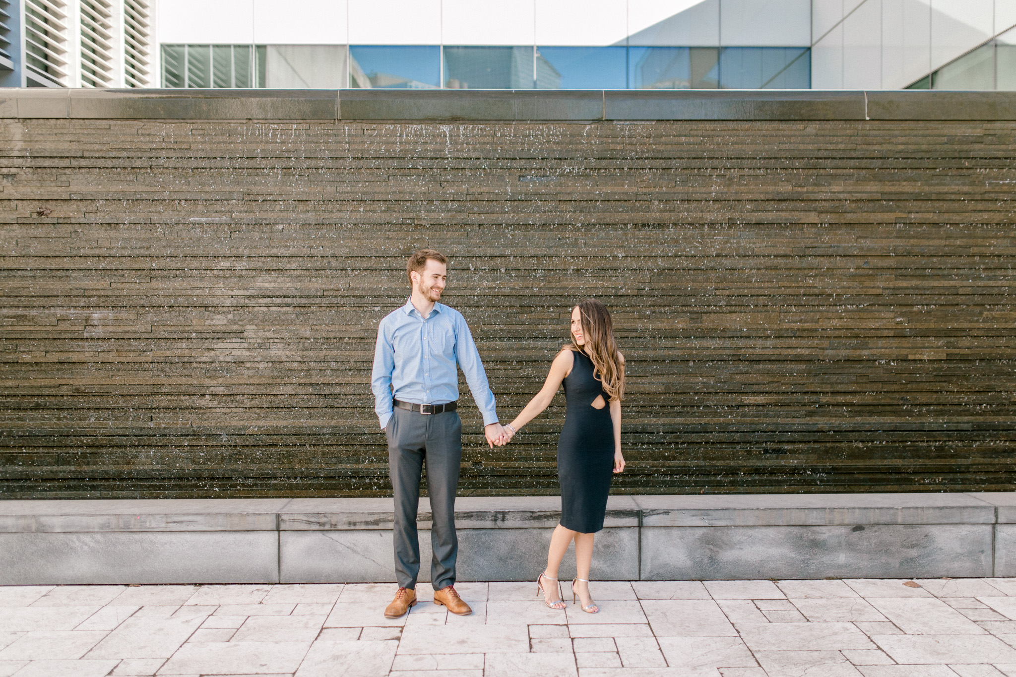 Romantic Engagement Session in the City | Grand Rapids Wedding Photographer | Elegant Engagement | Laurenda Marie Photography
