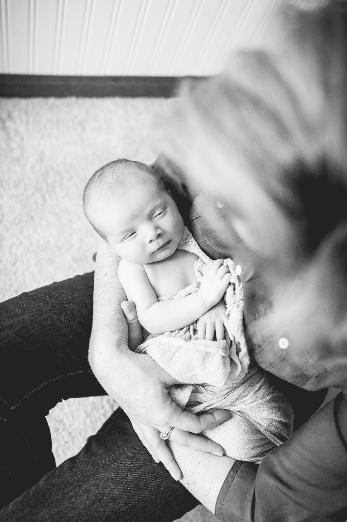 Nautical In-Home Newborn Lifestyle Session | Laurenda Marie Photography | Grand Haven, Michigan