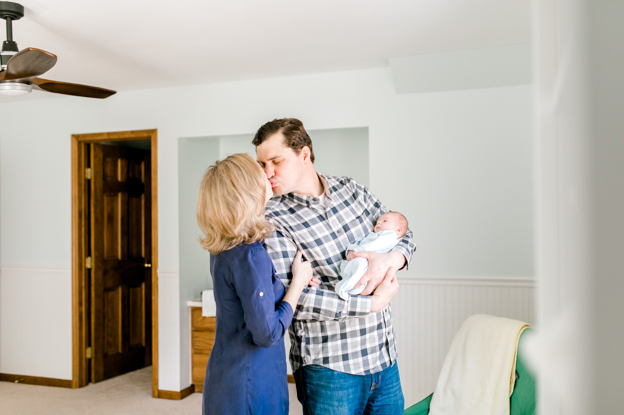 Nautical In-Home Newborn Lifestyle Session | Laurenda Marie Photography | Grand Haven, Michigan