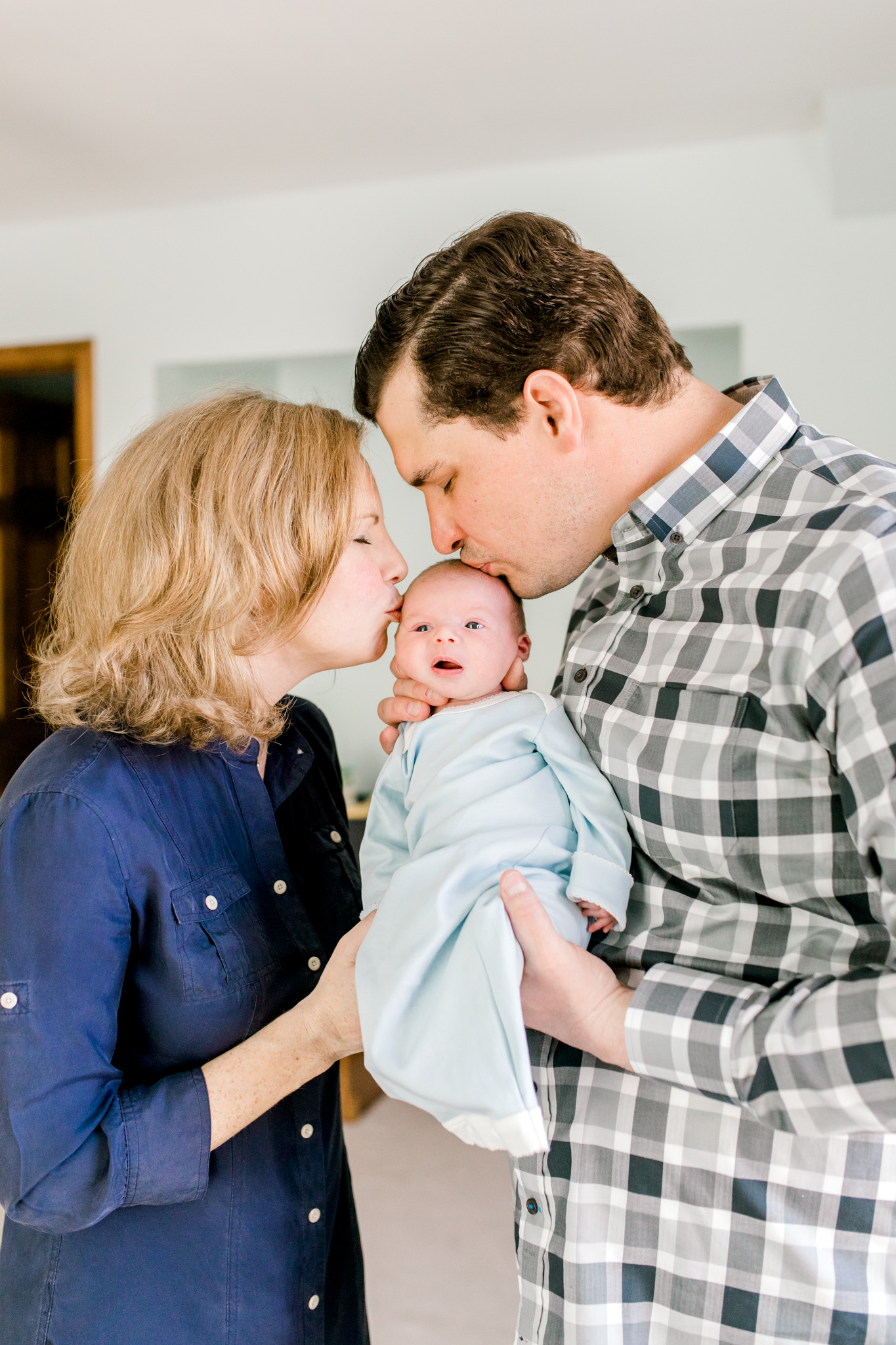 Nautical In-Home Newborn Lifestyle Session | Laurenda Marie Photography | Grand Haven, Michigan