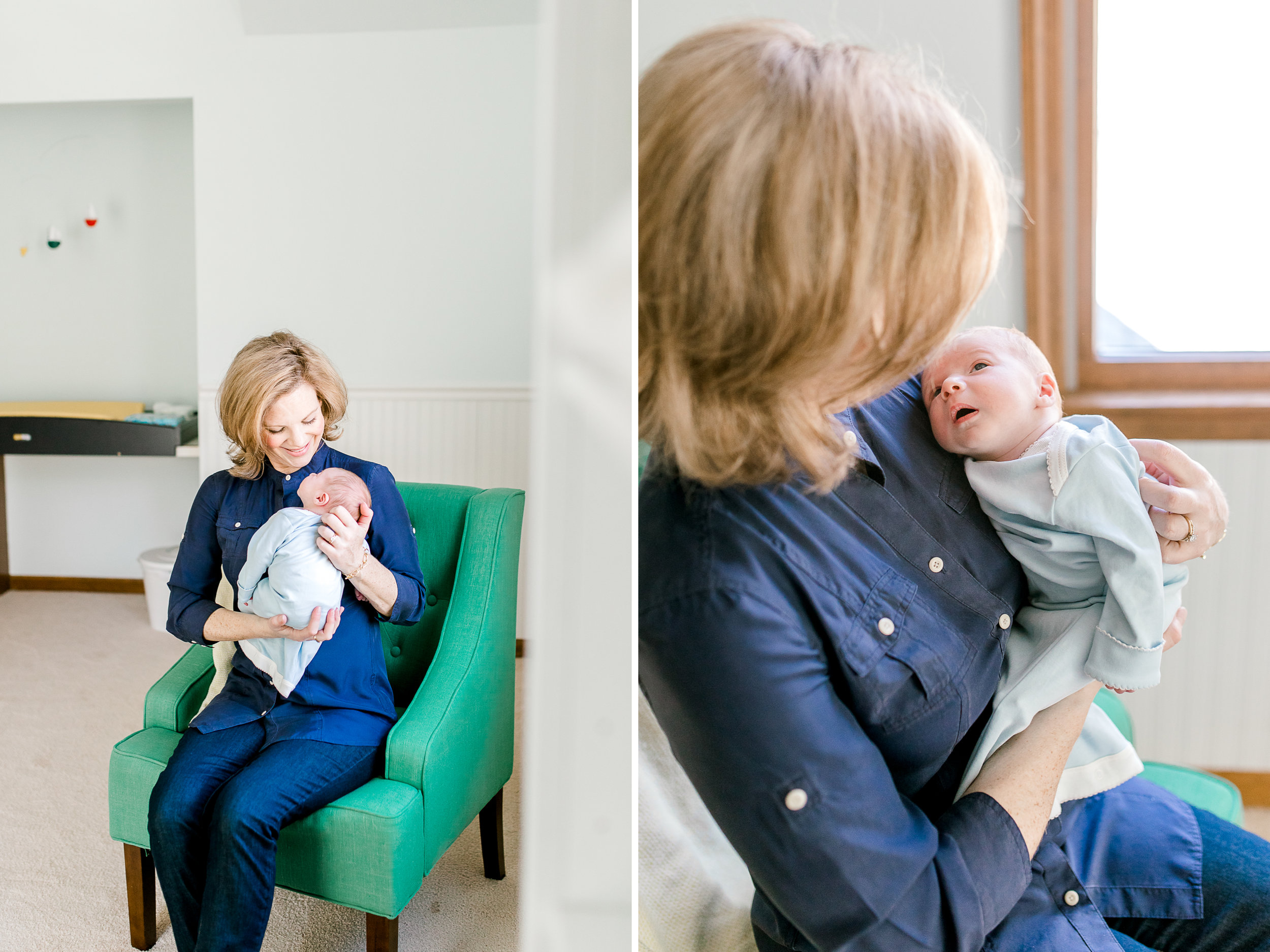 Nautical In-Home Newborn Lifestyle Session | Laurenda Marie Photography | Grand Haven, Michigan