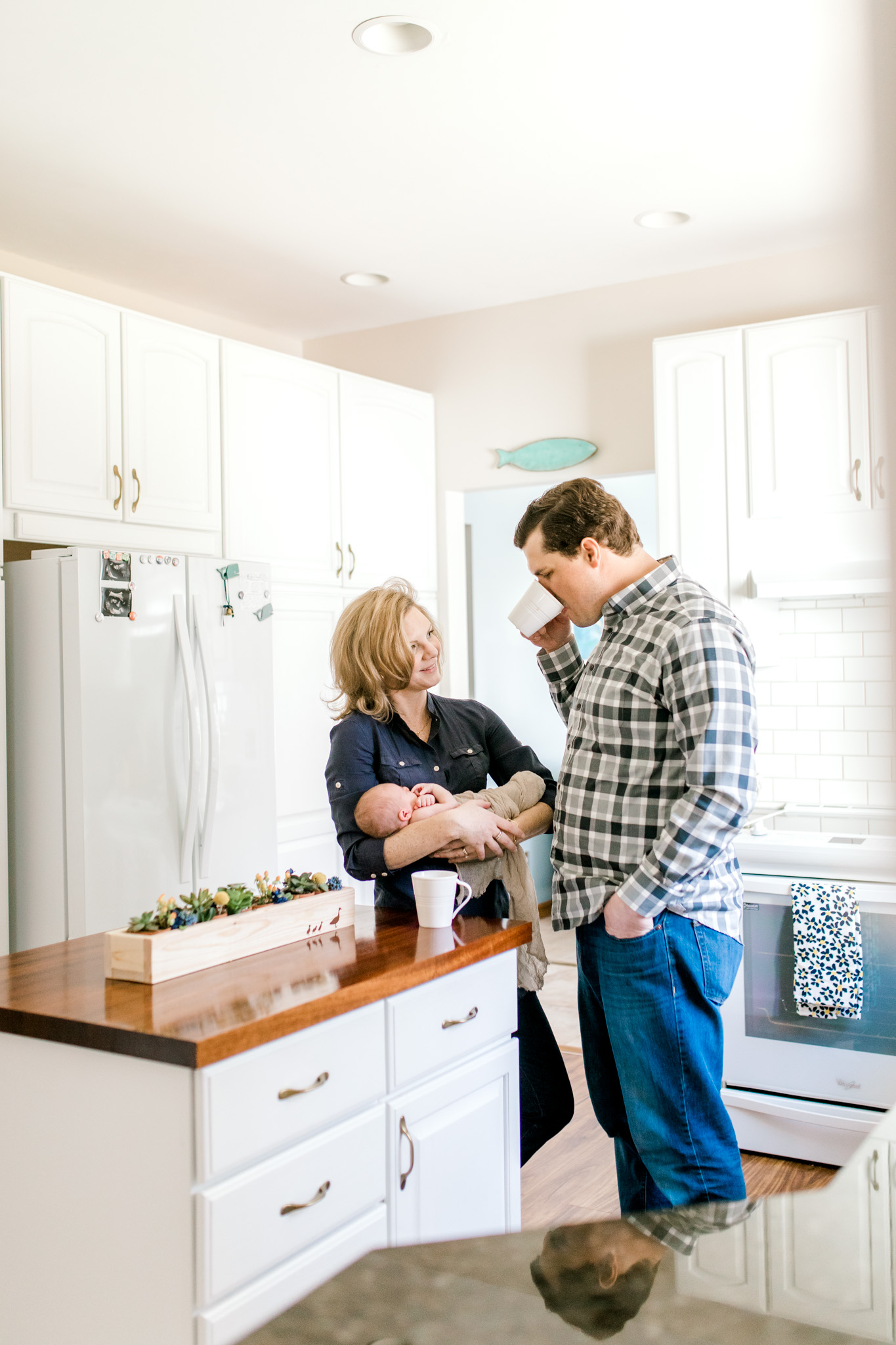 Nautical In-Home Newborn Lifestyle Session | Laurenda Marie Photography | Grand Haven, Michigan