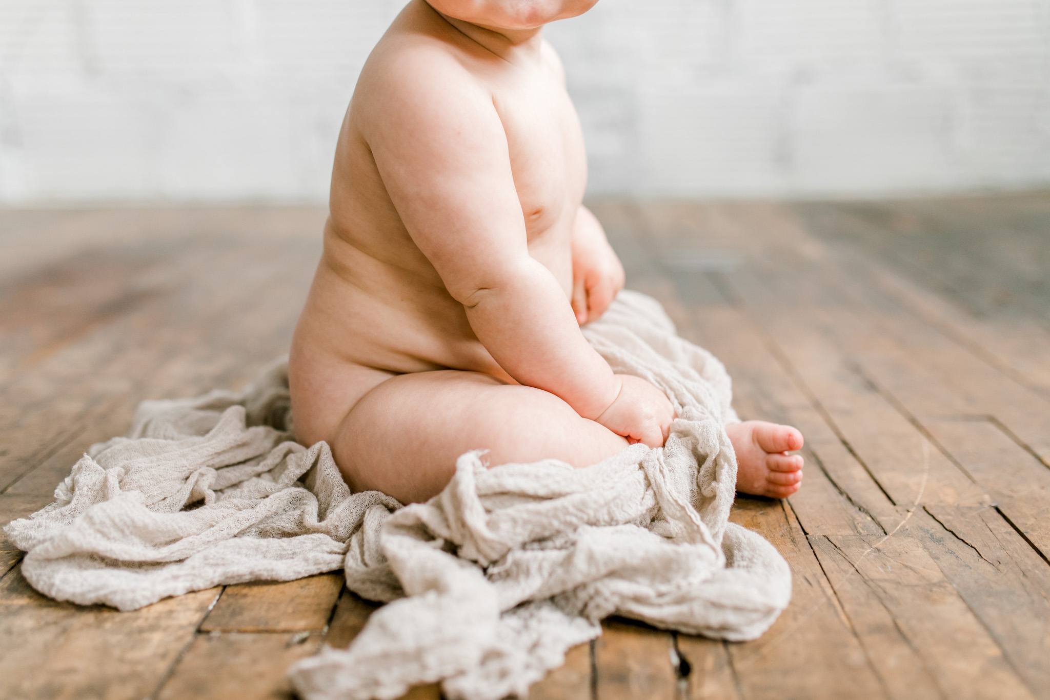 Natural Light Studio Session with 7 Month old Baby Boy | Grand Rapids, Michigan | Laurenda Marie Photography