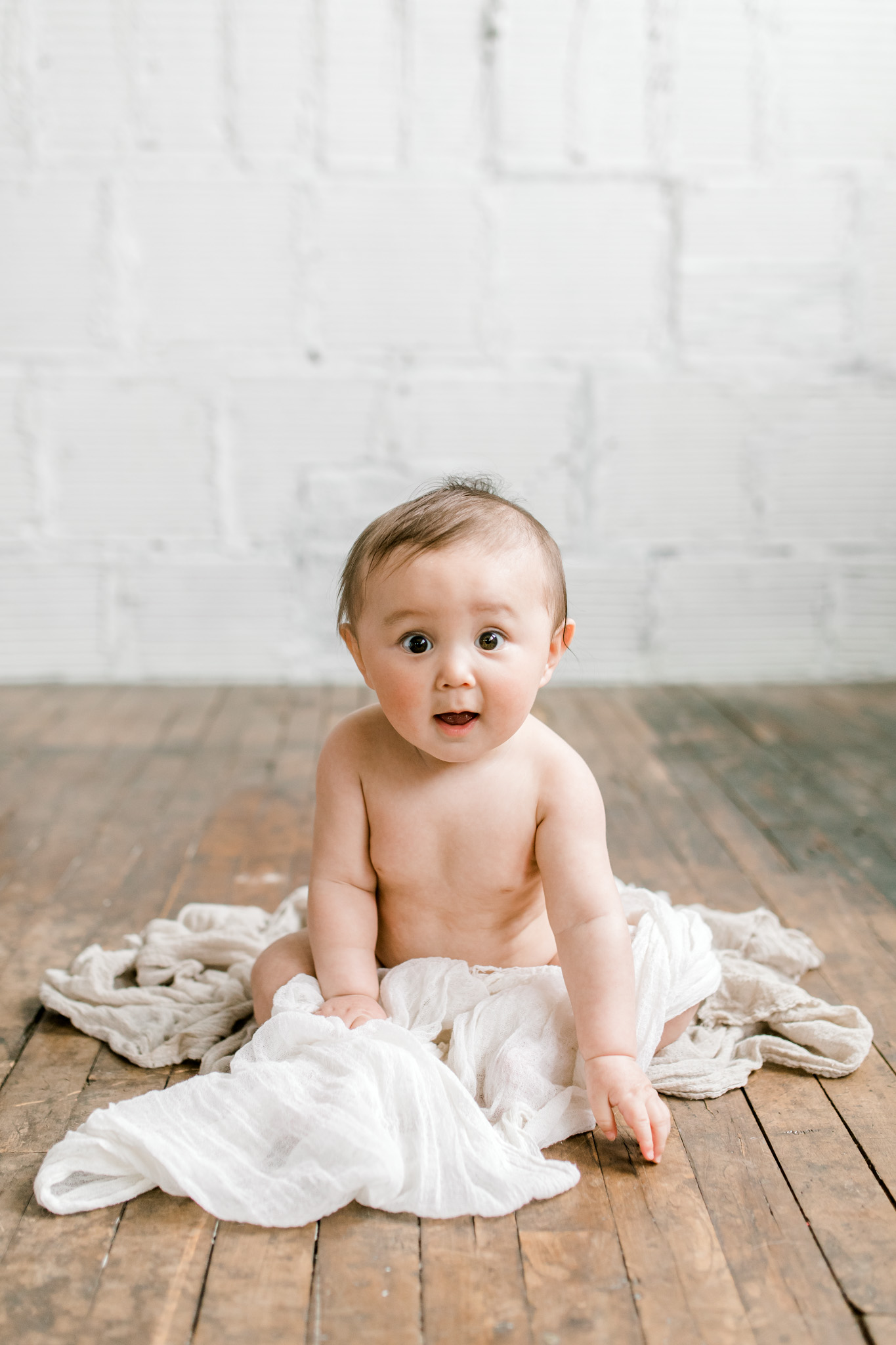 Natural Light Studio Session with 7 Month old Baby Boy | Grand Rapids, Michigan | Laurenda Marie Photography