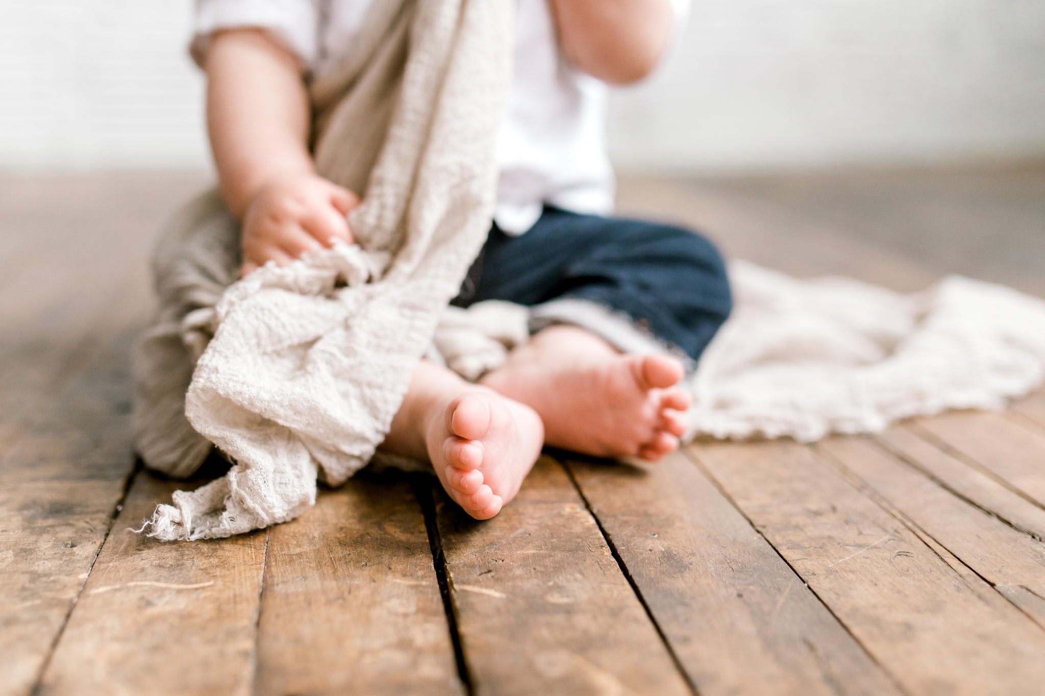 Natural Light Studio Session with 7 Month old Baby Boy | Grand Rapids, Michigan | Laurenda Marie Photography