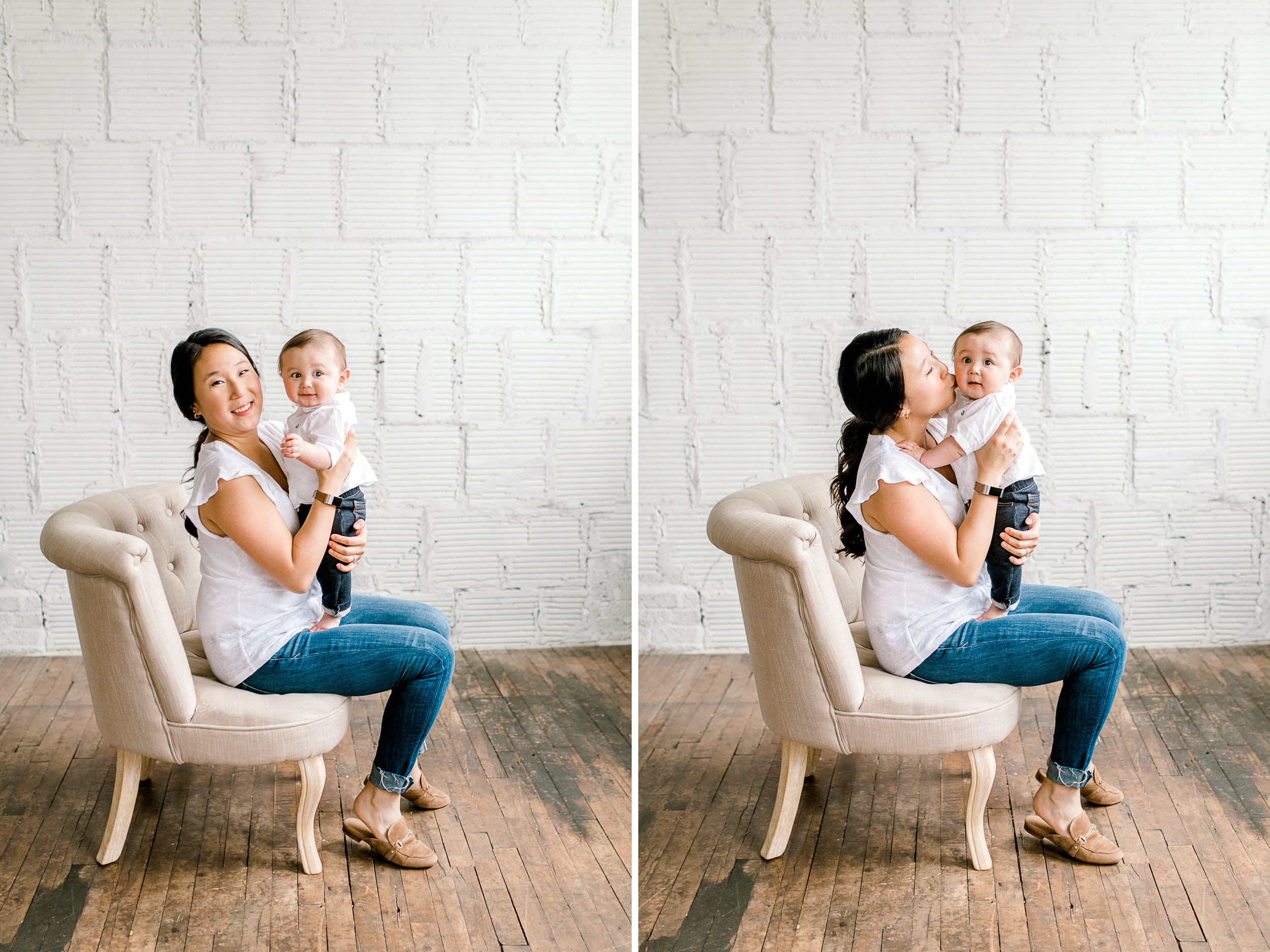 Natural Light Studio Session with 7 Month old Baby Boy | Grand Rapids, Michigan | Laurenda Marie Photography