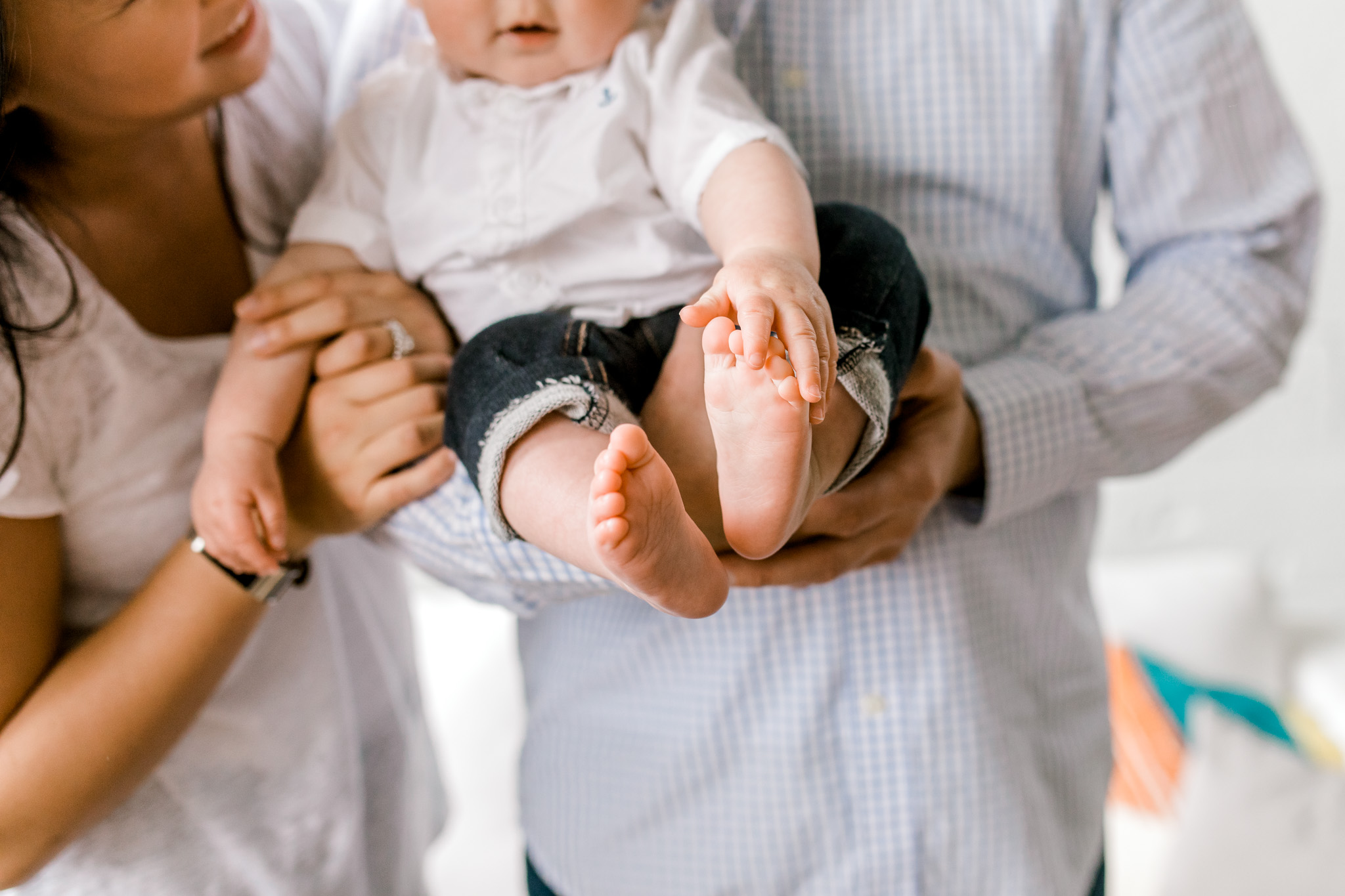 Natural Light Studio Session with 7 Month old Baby Boy | Grand Rapids, Michigan | Laurenda Marie Photography