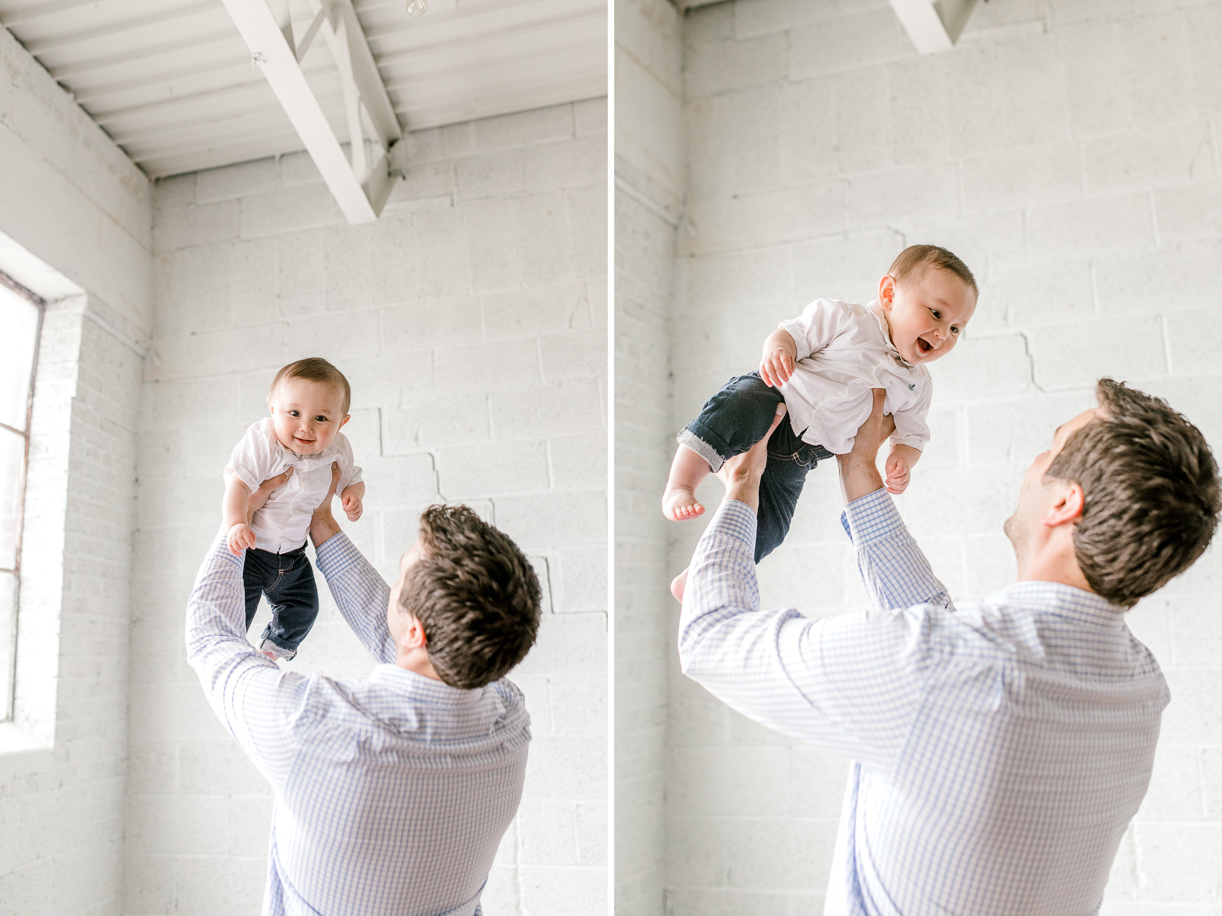 Natural Light Studio Session with 7 Month old Baby Boy | Grand Rapids, Michigan | Laurenda Marie Photography