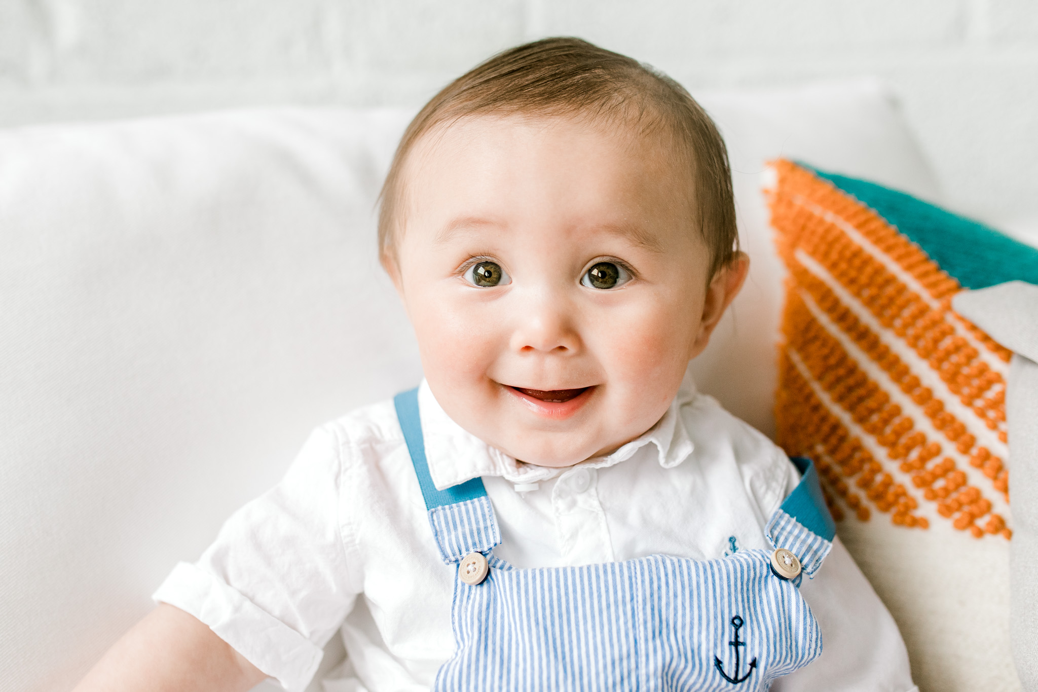 Natural Light Studio Session with 7 Month old Baby Boy | Grand Rapids, Michigan | Laurenda Marie Photography