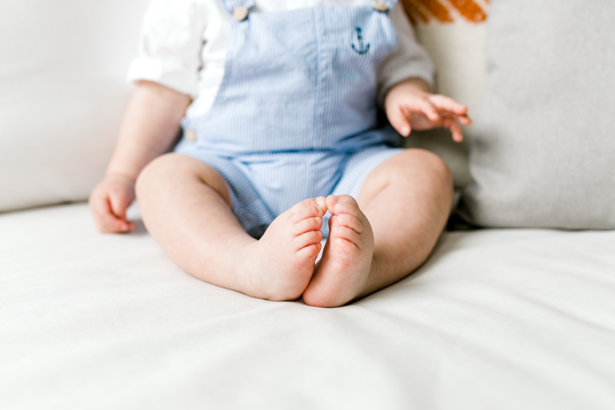 Natural Light Studio Session with 7 Month old Baby Boy | Grand Rapids, Michigan | Laurenda Marie Photography