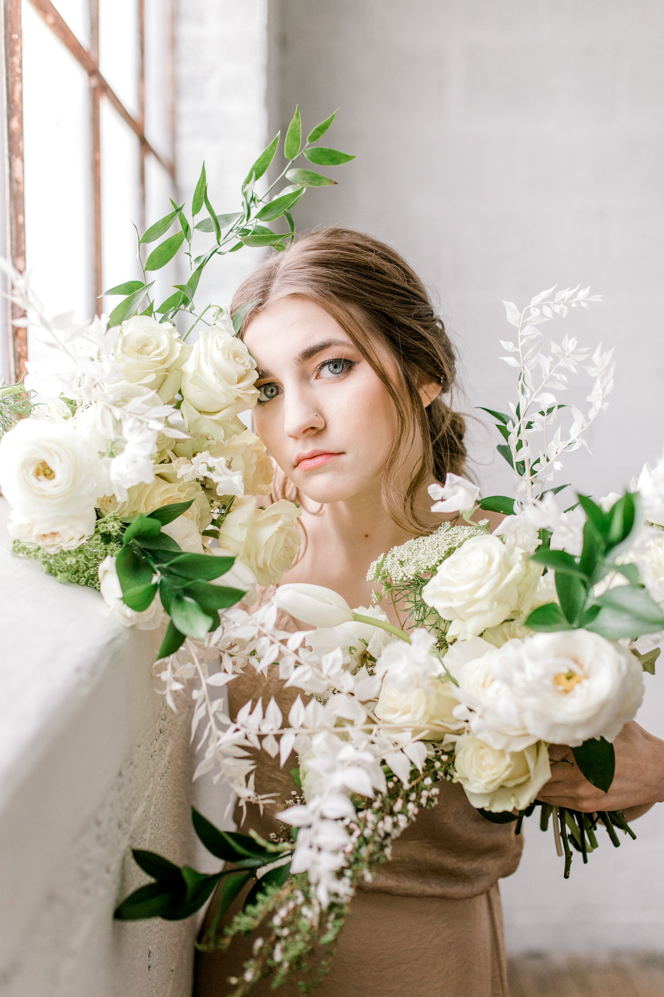 Styled Wedding Workshop | Champagne Bridesmaids Dresses | Edgy Romantic Wedding | West Michigan Wedding Photographer