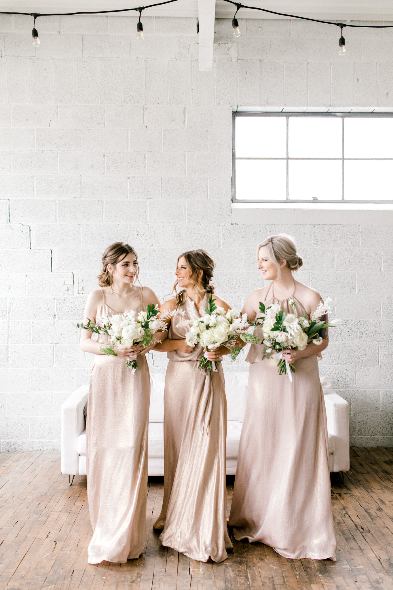 Styled Wedding Workshop | Champagne Bridesmaids Dresses | Edgy Romantic Wedding | West Michigan Wedding Photographer