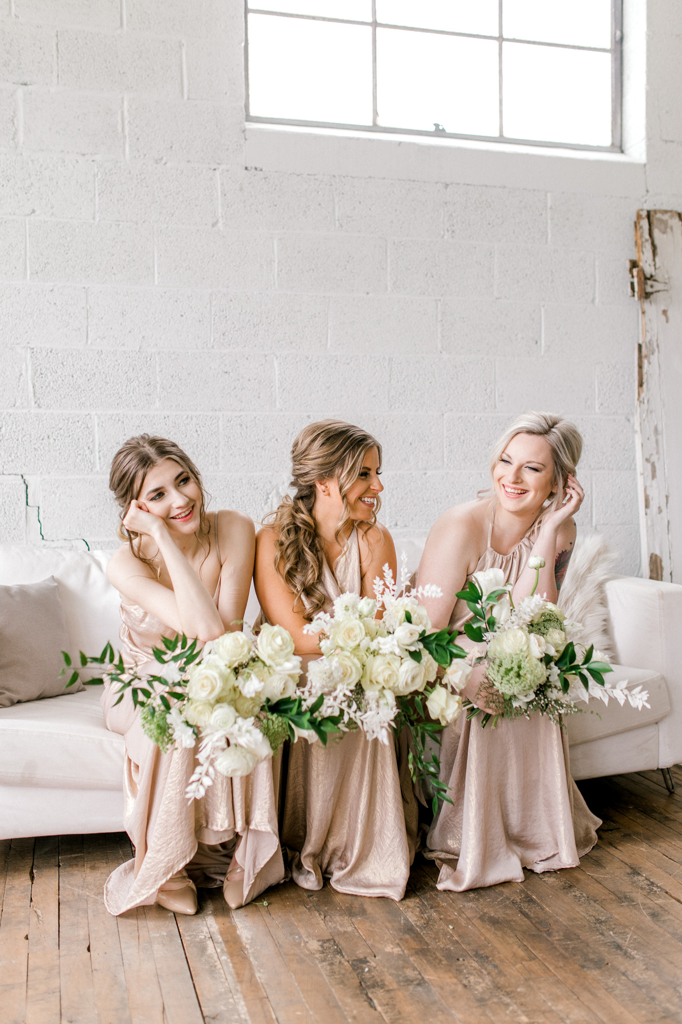 Styled Wedding Workshop | Champagne Bridesmaids Dresses | Edgy Romantic Wedding | West Michigan Wedding Photographer
