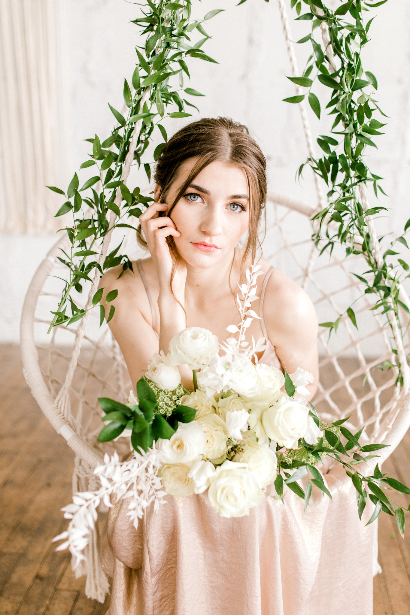 Styled Wedding Workshop | Champagne Bridesmaids Dresses | Edgy Romantic Wedding | West Michigan Wedding Photographer