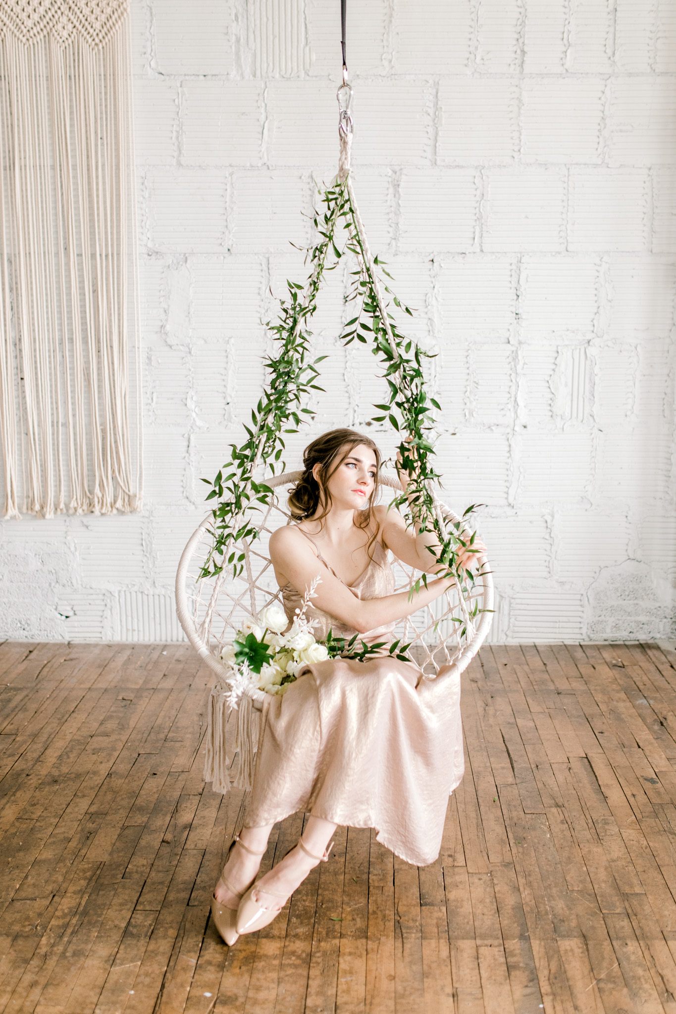 Styled Wedding Workshop | Champagne Bridesmaids Dresses | Edgy Romantic Wedding | West Michigan Wedding Photographer