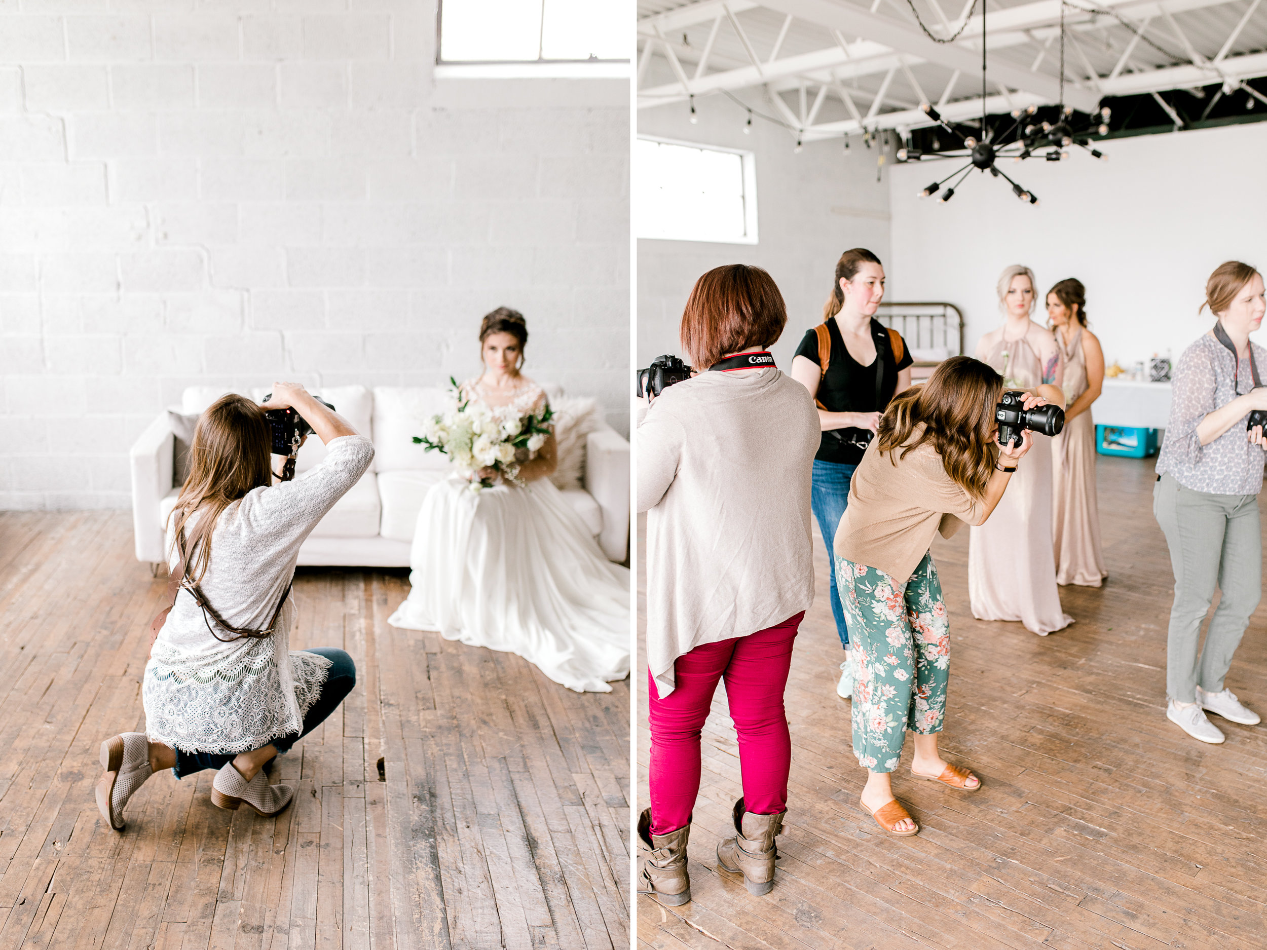 Styled Wedding Workshop | Champagne Bridesmaids Dresses | Edgy Romantic Wedding | West Michigan Wedding Photographer