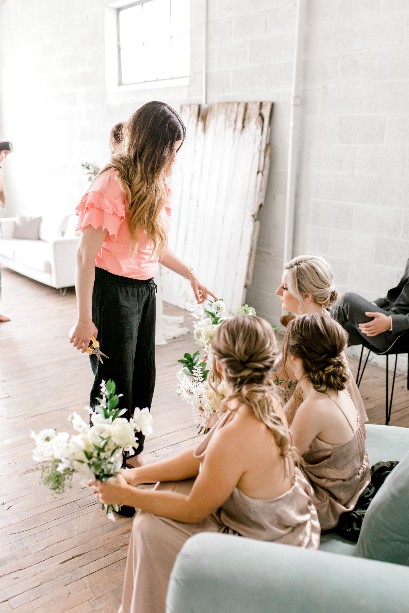 Styled Wedding Workshop | Champagne Bridesmaids Dresses | Edgy Romantic Wedding | West Michigan Wedding Photographer