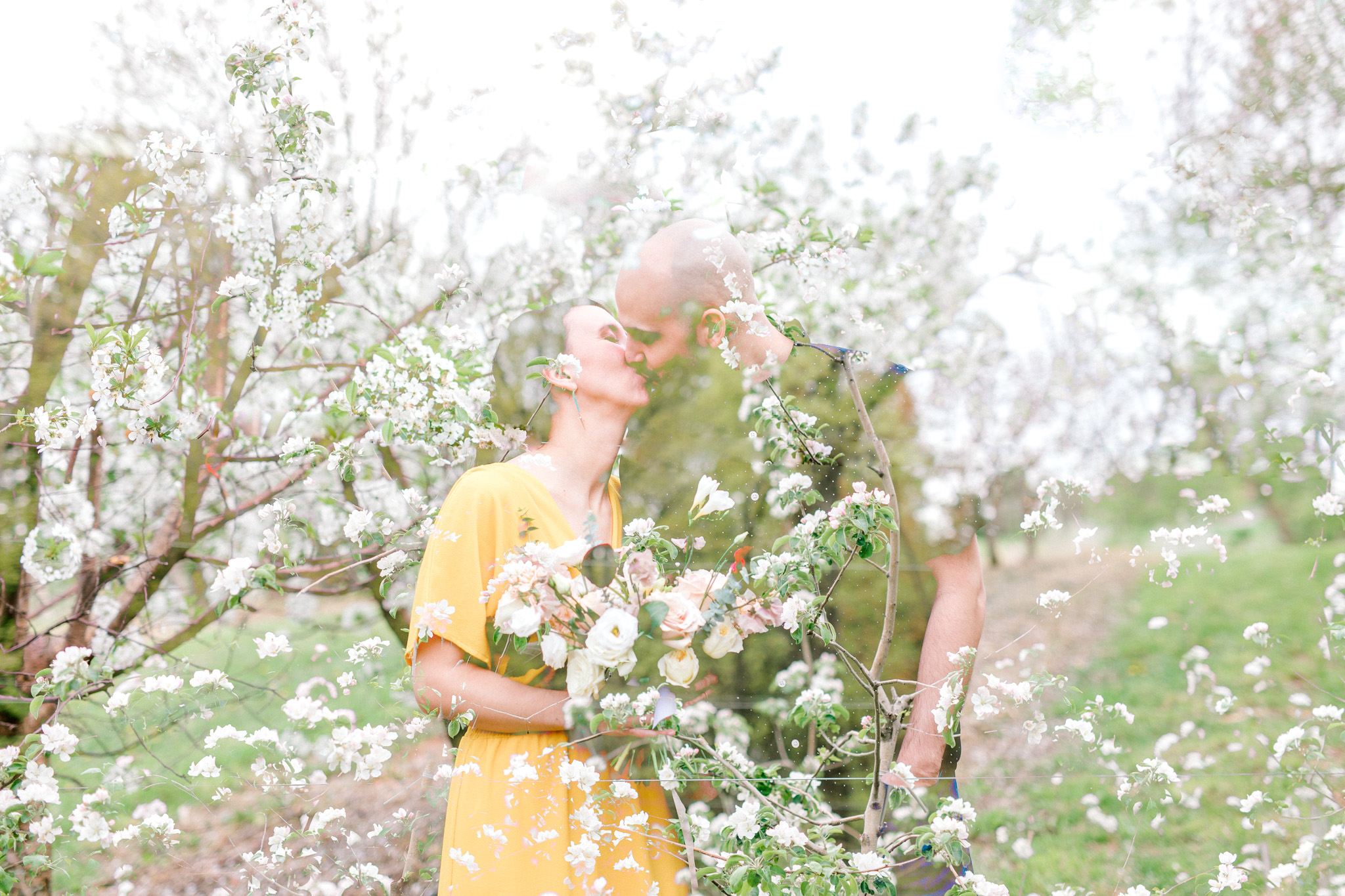 Spring Engagement Session Double Exposure 