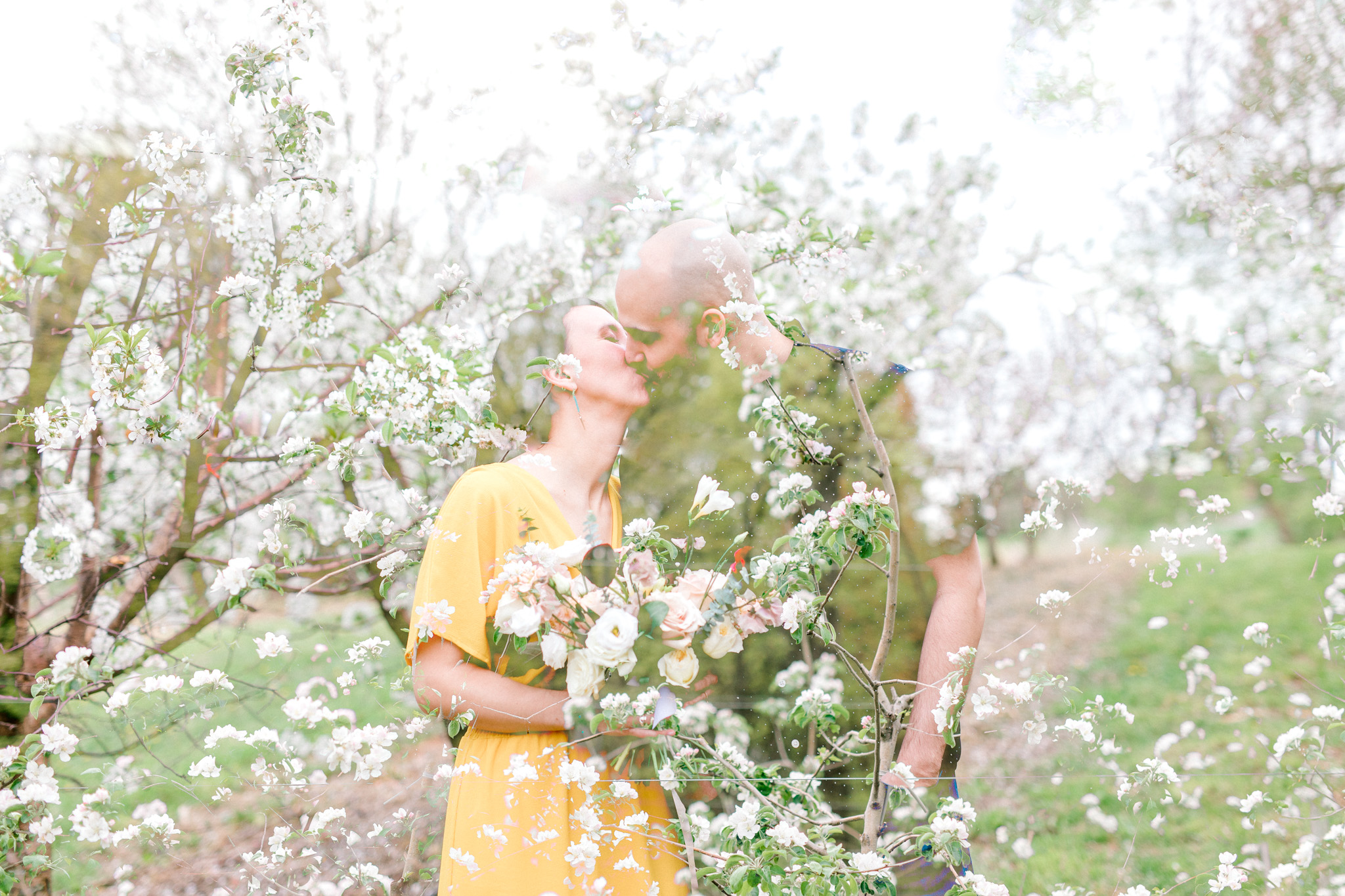 Spring Engagement Session Double Exposure