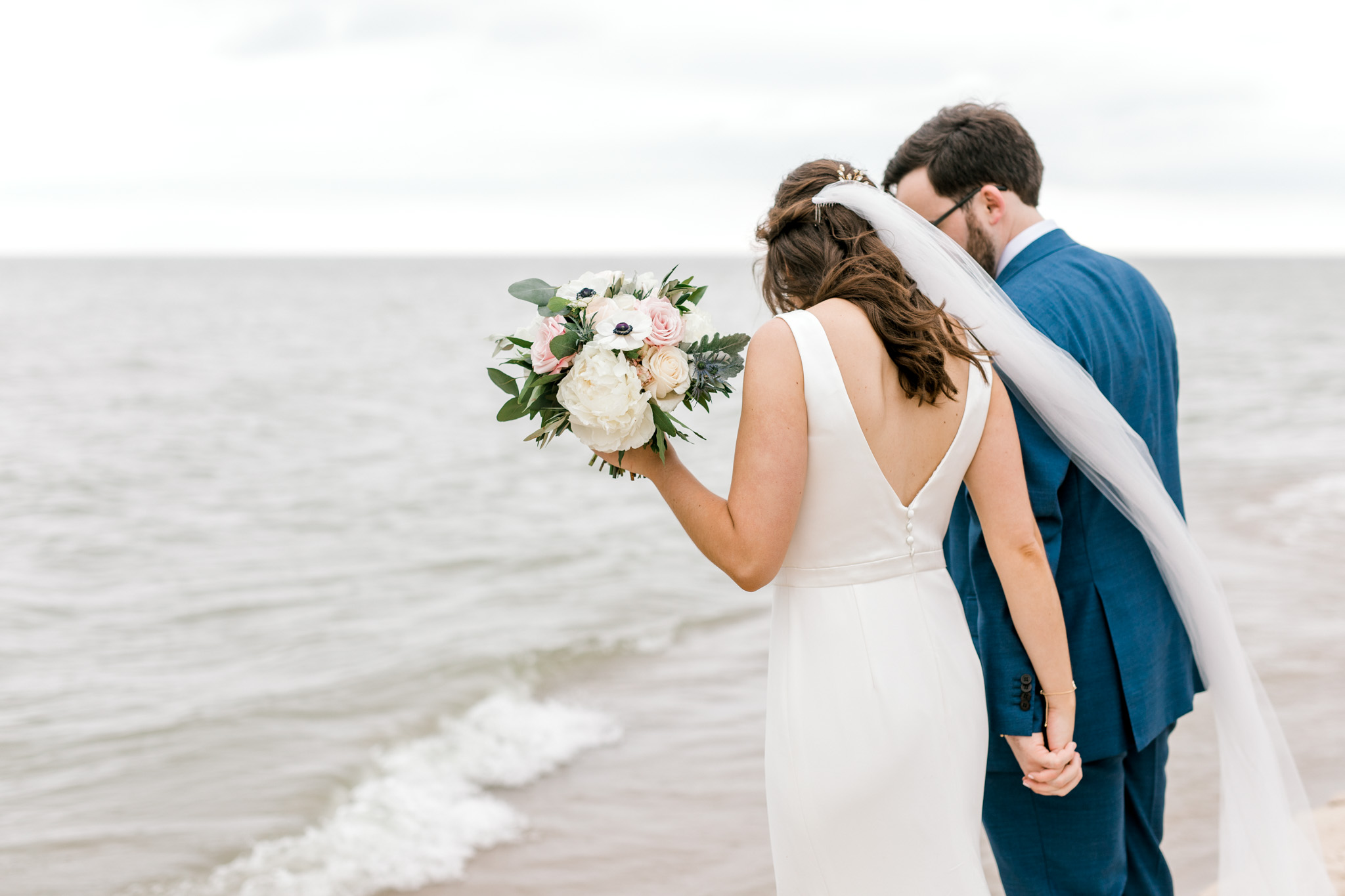 Rainy Vineyard Wedding in Southern Michigan | 12 Corners Vineyard Wedding | Beach Wedding in Michigan