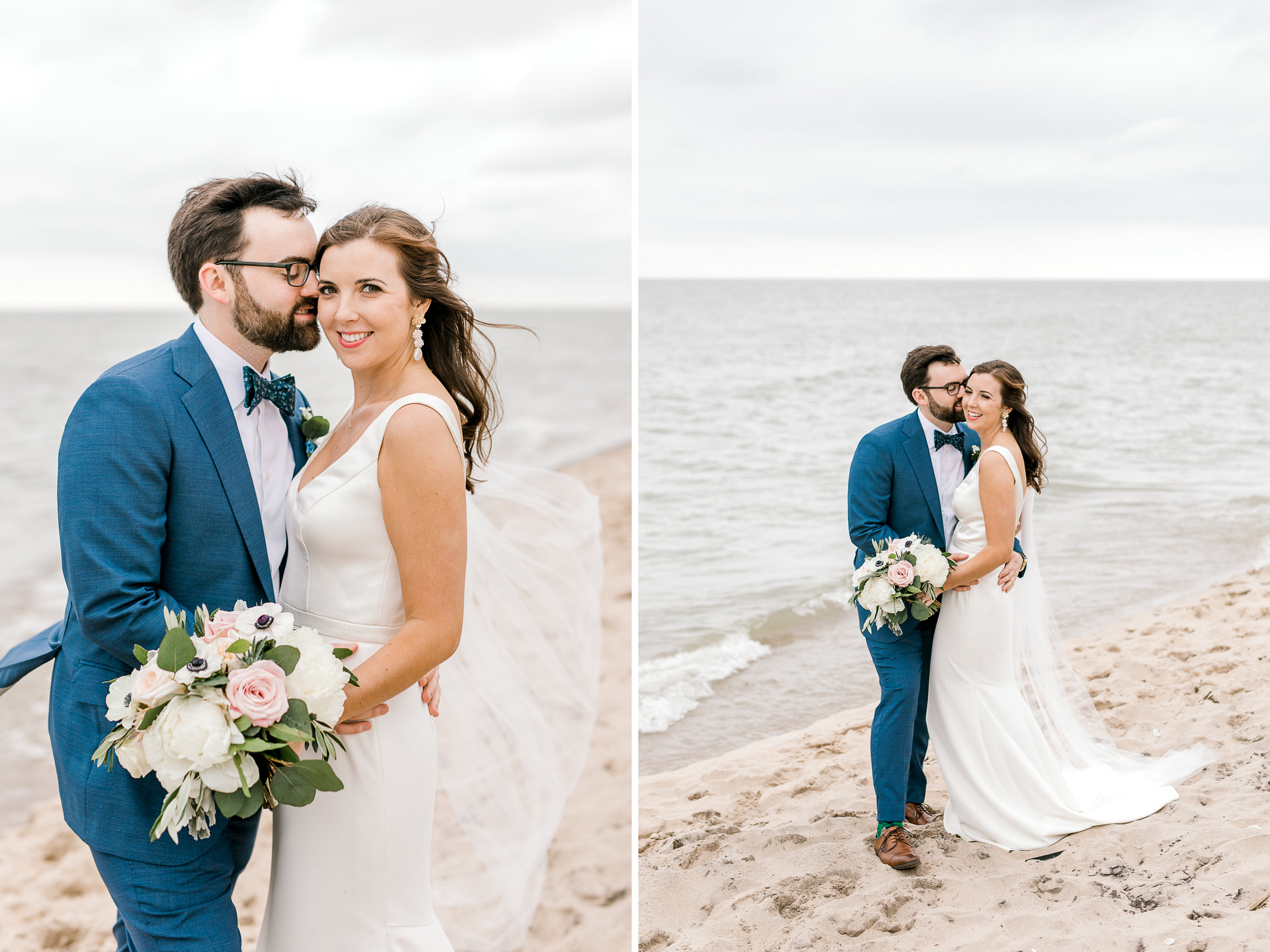 Rainy Vineyard Wedding in Southern Michigan | 12 Corners Vineyard Wedding | Beach Wedding in Michigan