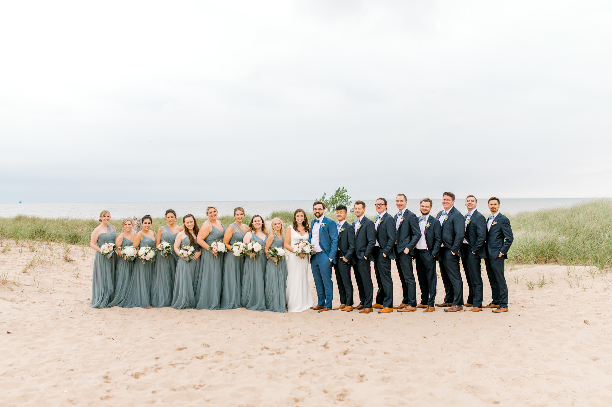 Rainy Vineyard Wedding in Southern Michigan | 12 Corners Vineyard Wedding | Beach Wedding in Michigan