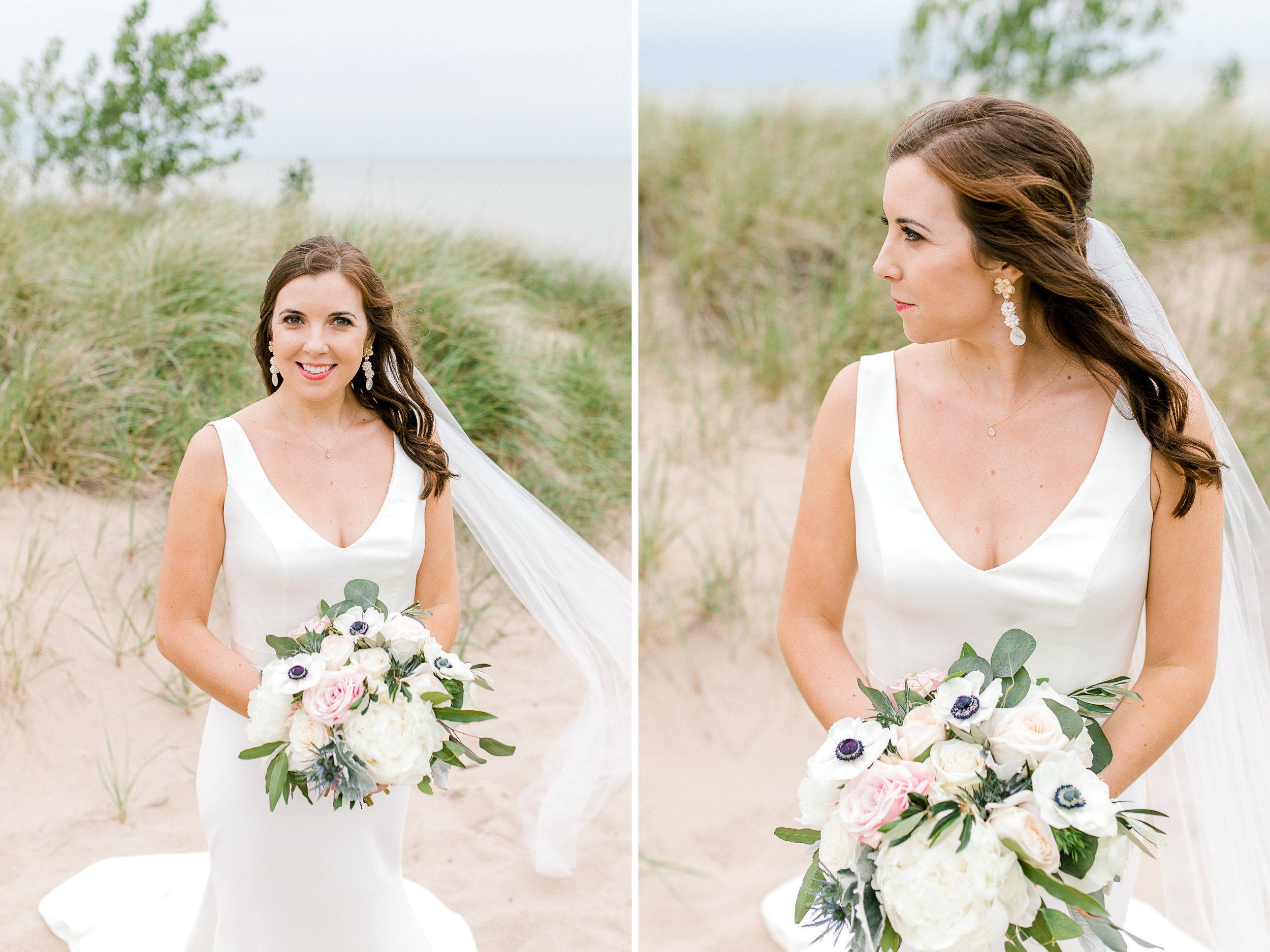 Rainy Vineyard Wedding in Southern Michigan | 12 Corners Vineyard Wedding | Beach Wedding in Michigan